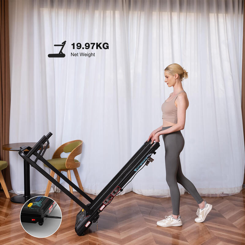 Běžecký pás se sklonem 13,41 %, 440 W, 6,0 km/h, Bluetooth