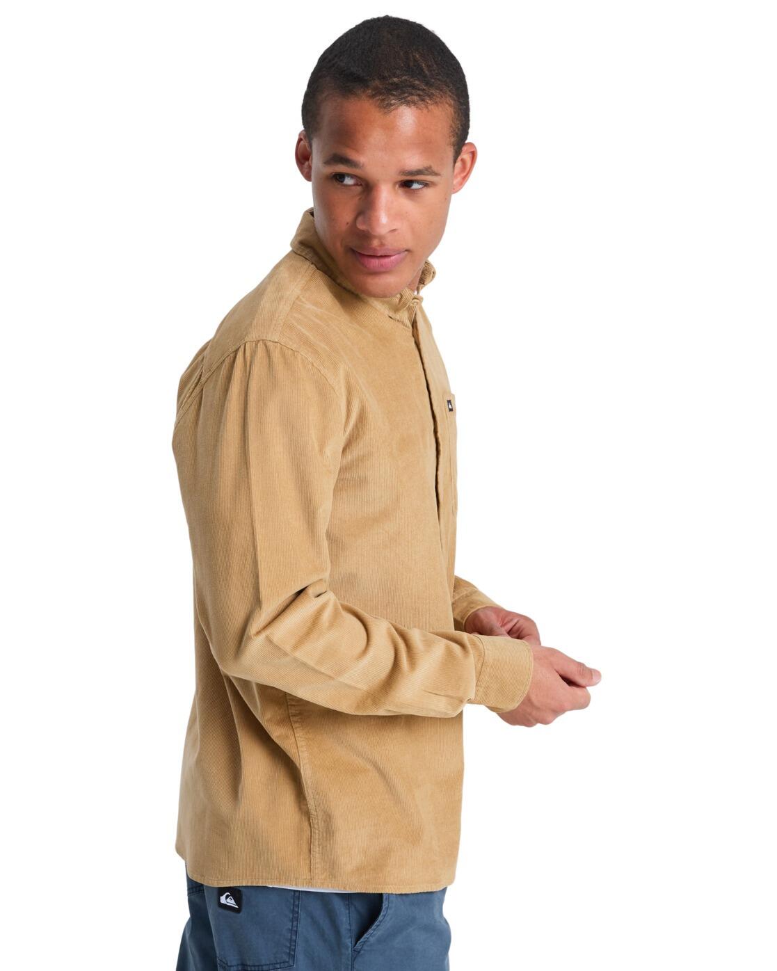 Overhemd met Lange Mouwen SMOKE TRAIL CORD Beige Heren 3/4