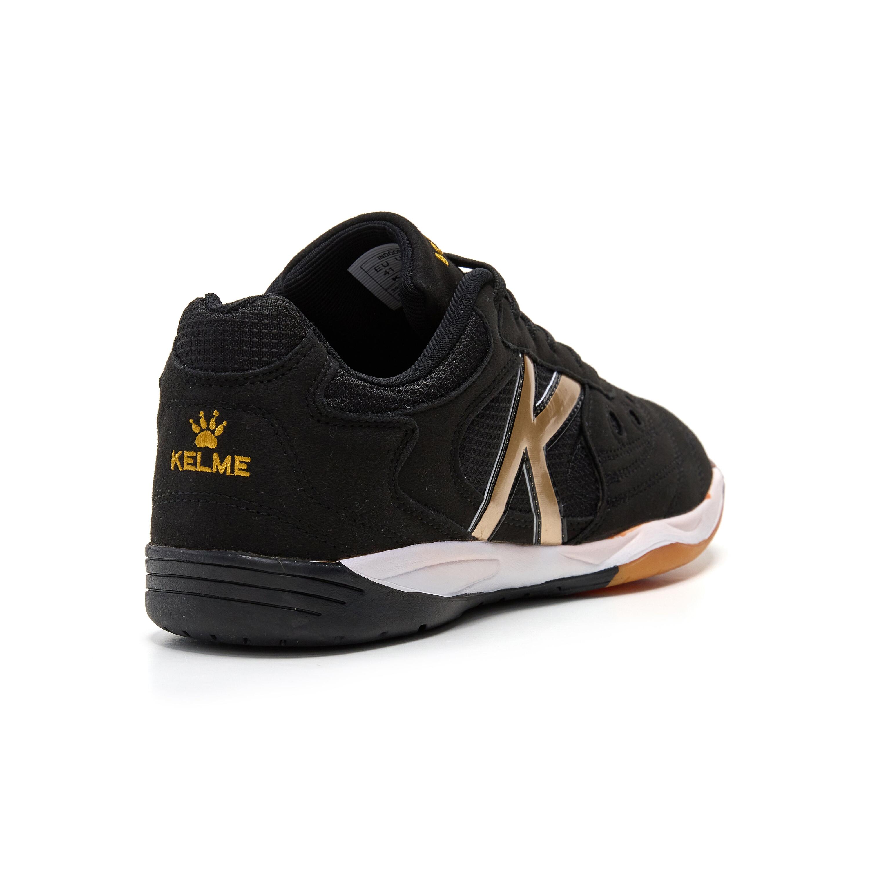 Kelme España Zapatillas De Fútbol Sala Indoor Copa Negro-oro 3/4