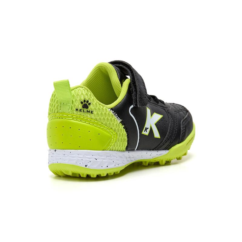 Kelme Botas De Fútbol De Niño Goleiro Turf Elastic Negro-lima Unisex Kids
