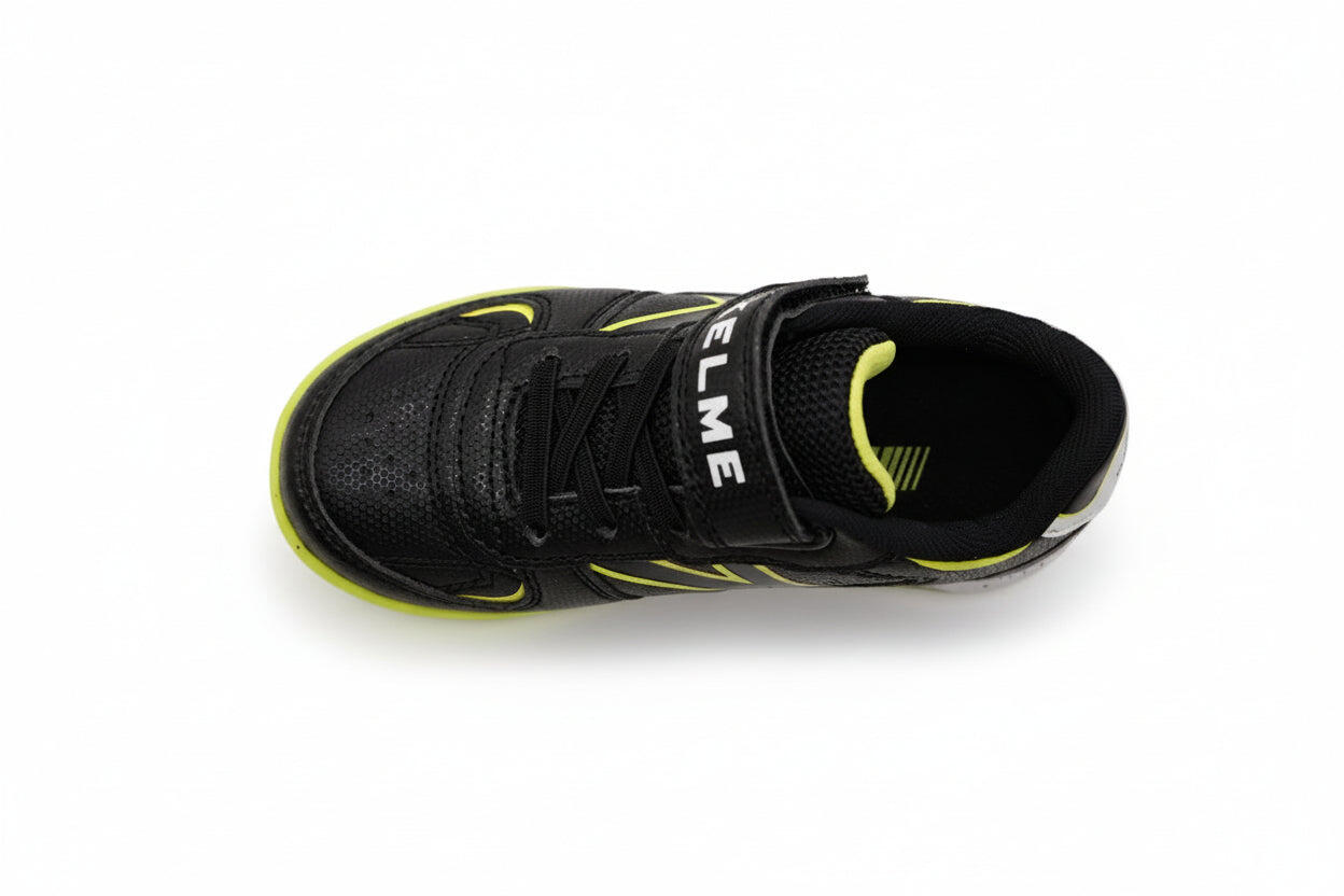 Kelme Botas De Fútbol De Niño Hero Turf Elastic Negro-lima Unisex Kids 4/5