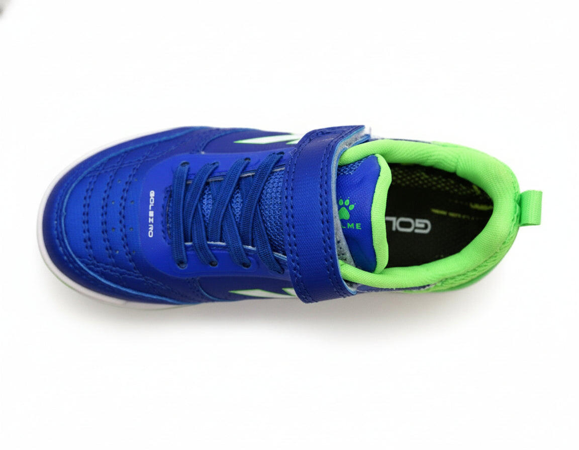 Kelme Zapatillas De Fútbol Sala De Niño Goleiro Elastic Indoor Azul-verde Unisex 3/5