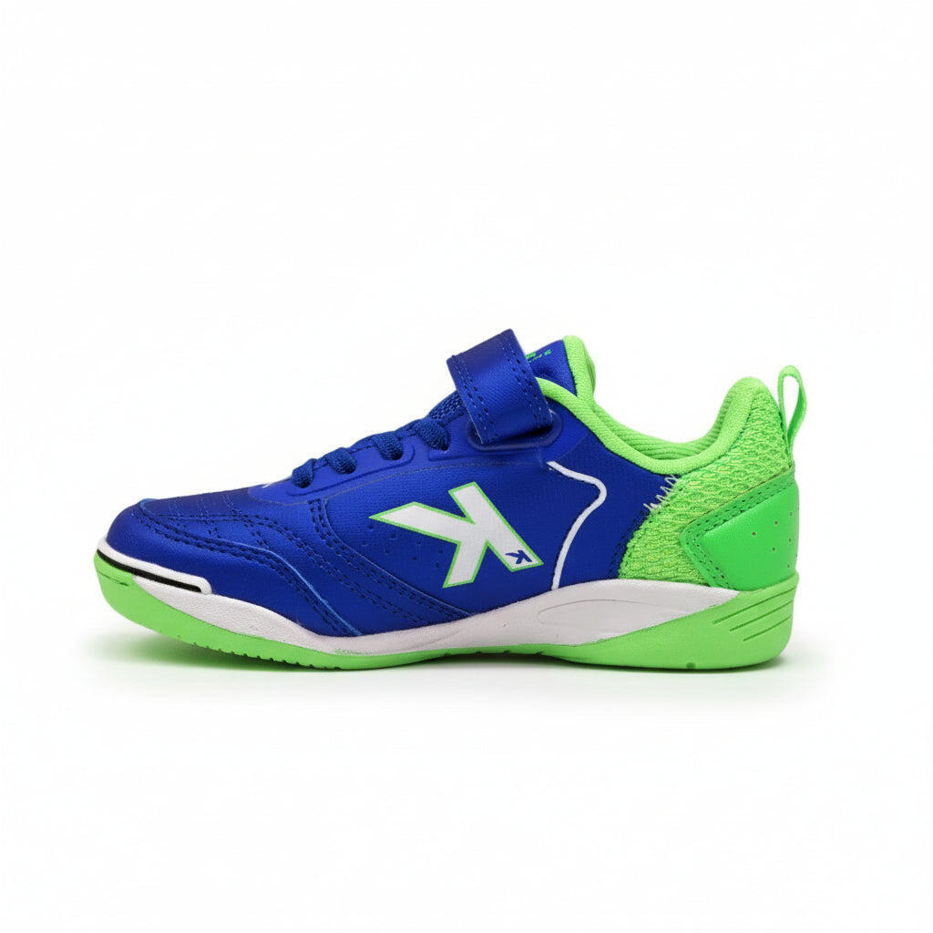 Kelme Zapatillas De Fútbol Sala De Niño Goleiro Elastic Indoor Azul-verde Unisex 4/5