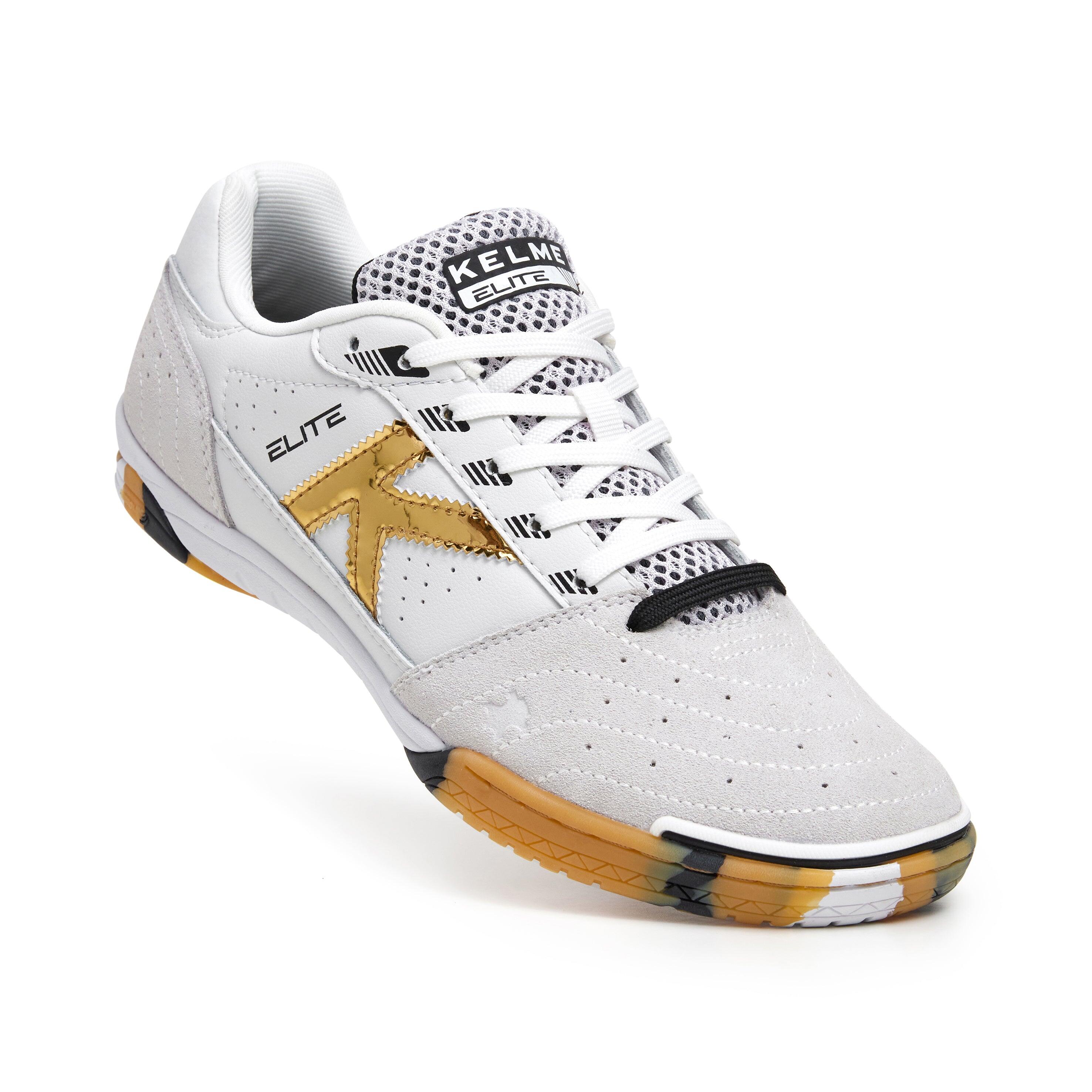 Kelme España Zapatillas De Fútbol Sala Elite Special Player Blanco-oro-negro 3/6