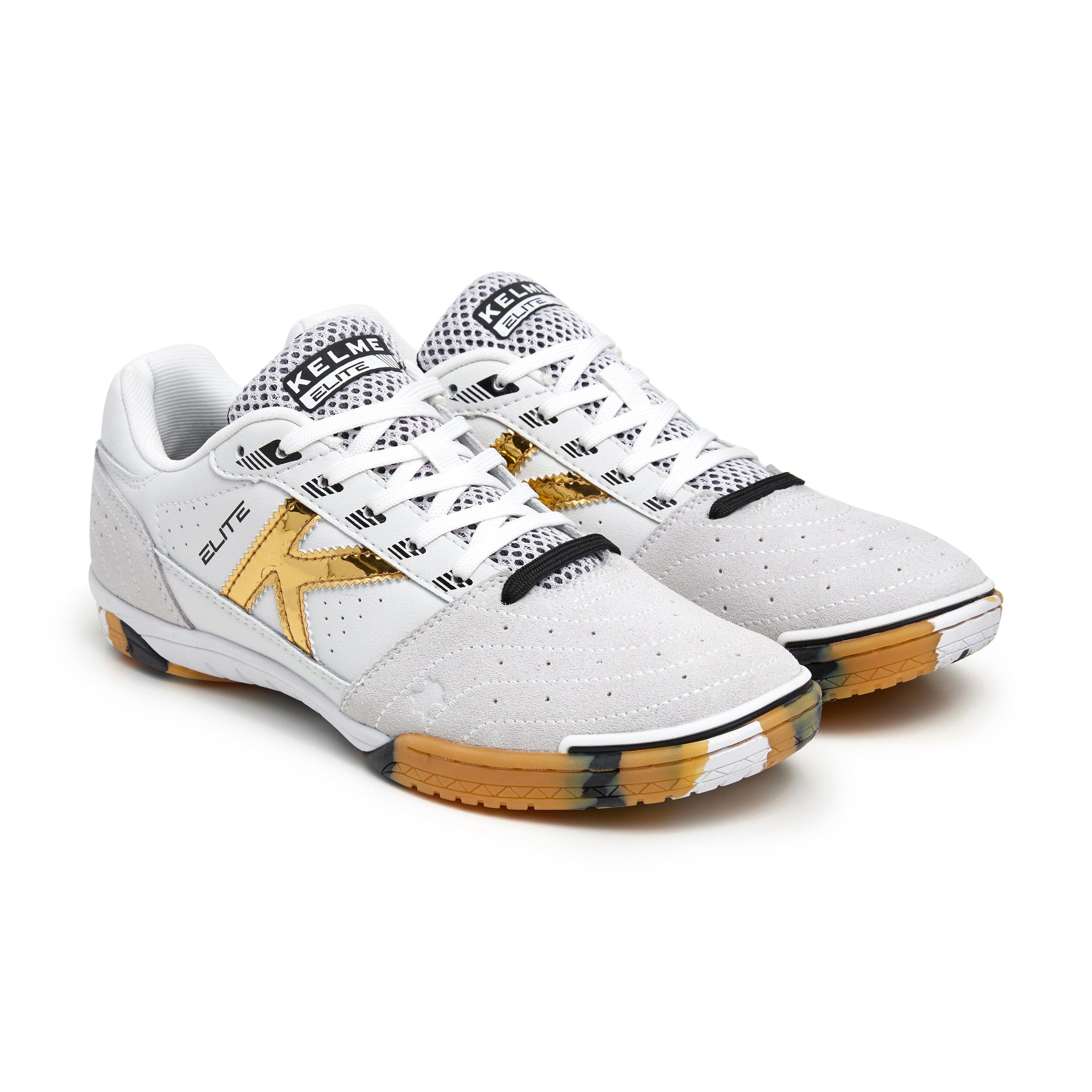 Kelme España Zapatillas De Fútbol Sala Elite Special Player Blanco-oro-negro 2/6