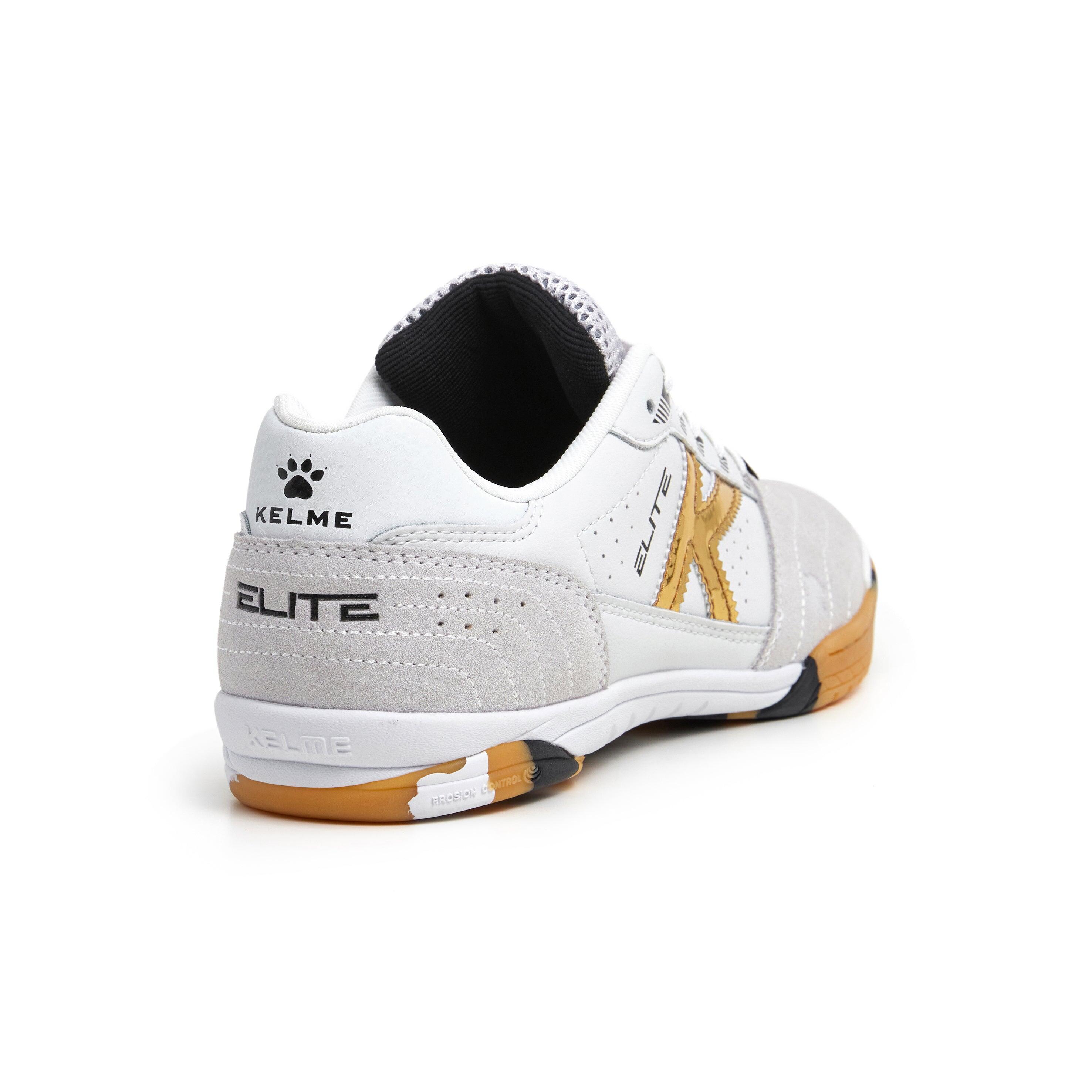 Kelme España Zapatillas De Fútbol Sala Elite Special Player Blanco-oro-negro 6/6