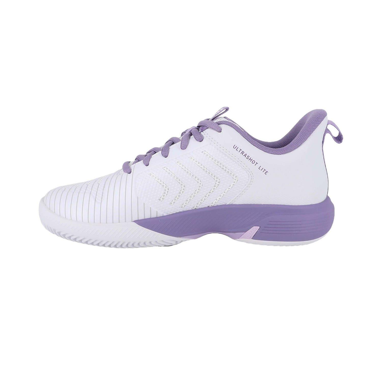 Kswiss Ultrashot Light Clay Blanc/violet Femme 94742-151-m 3/7