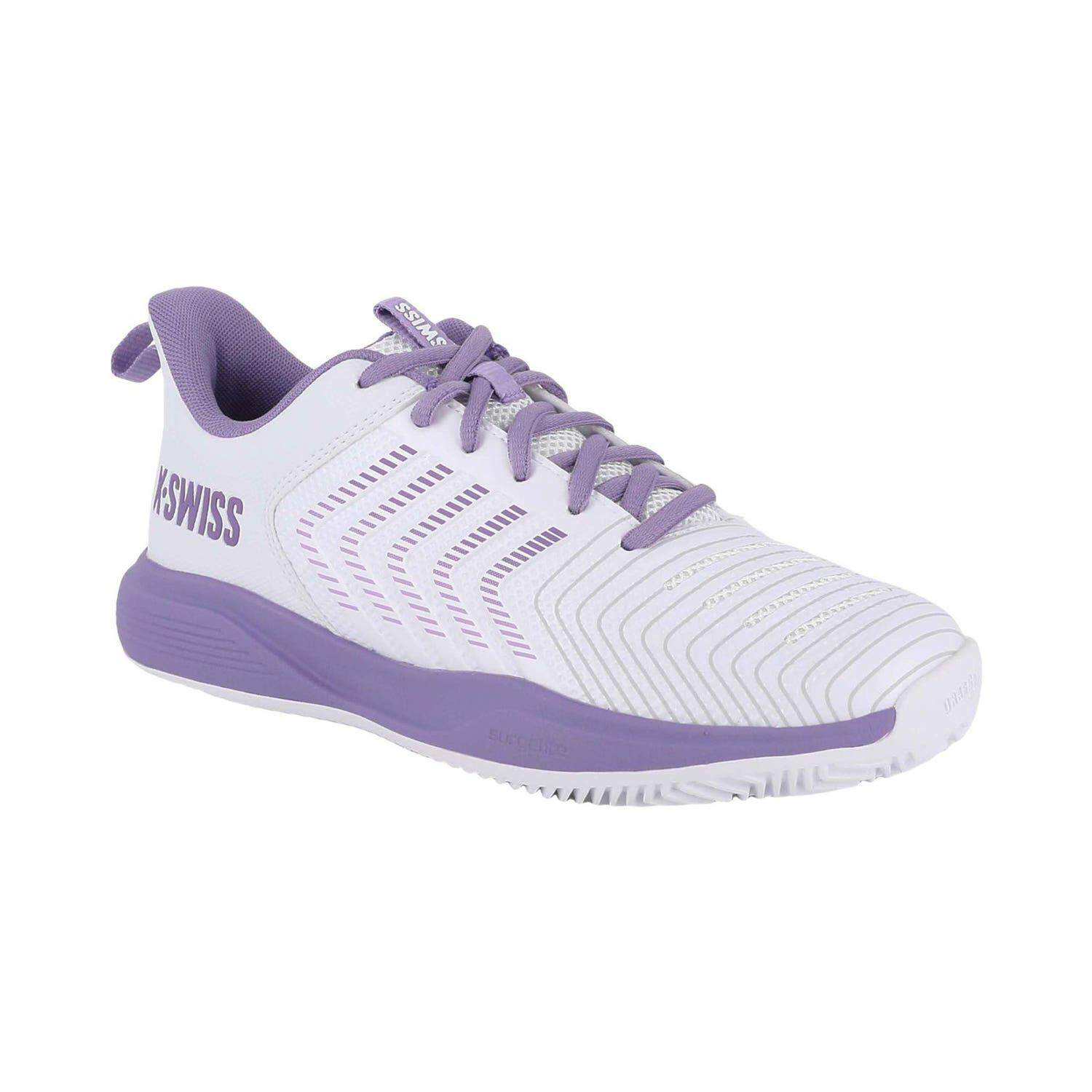 Kswiss Ultrashot Light Clay Blanc/violet Femme 94742-151-m 2/7