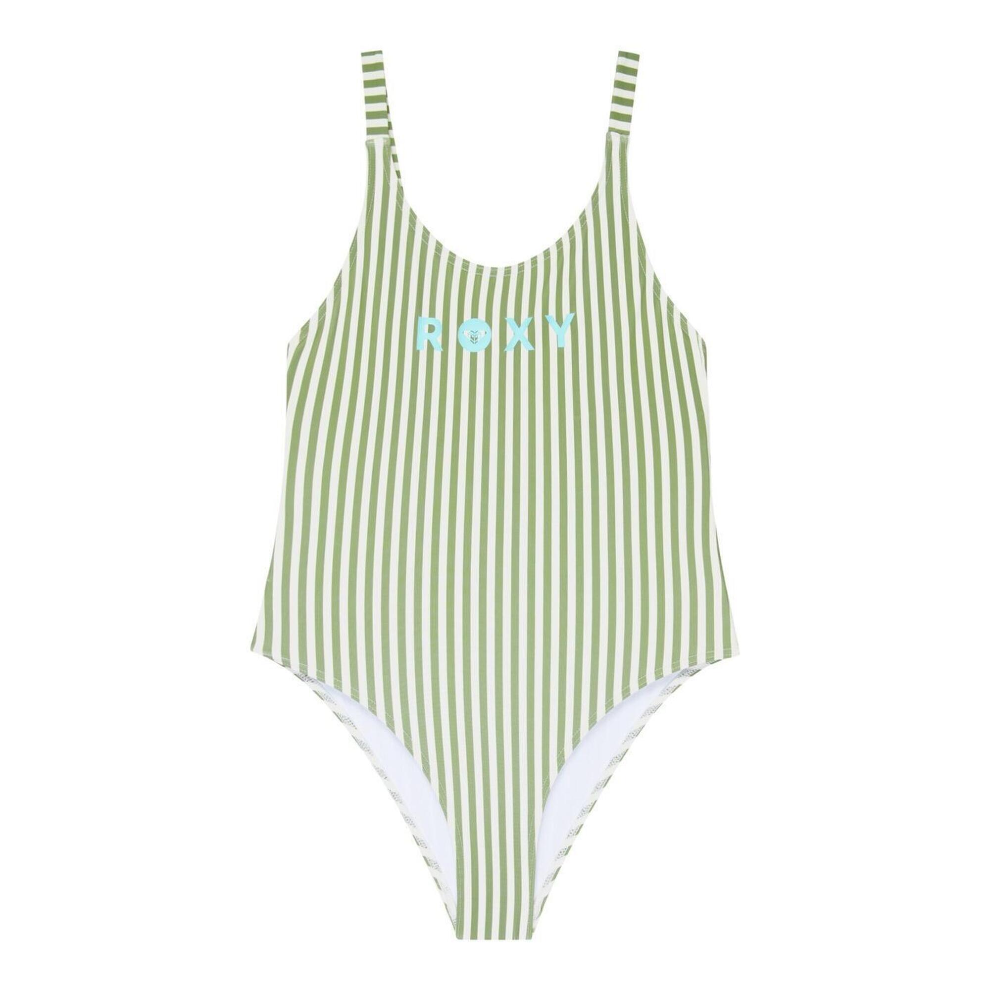Roxy - Maillot De Bain Une Pièce Bico Active Vert Fille - Maillot De Bain 1 Pièce - Vert -  6 À 8 Ans - Decathlon