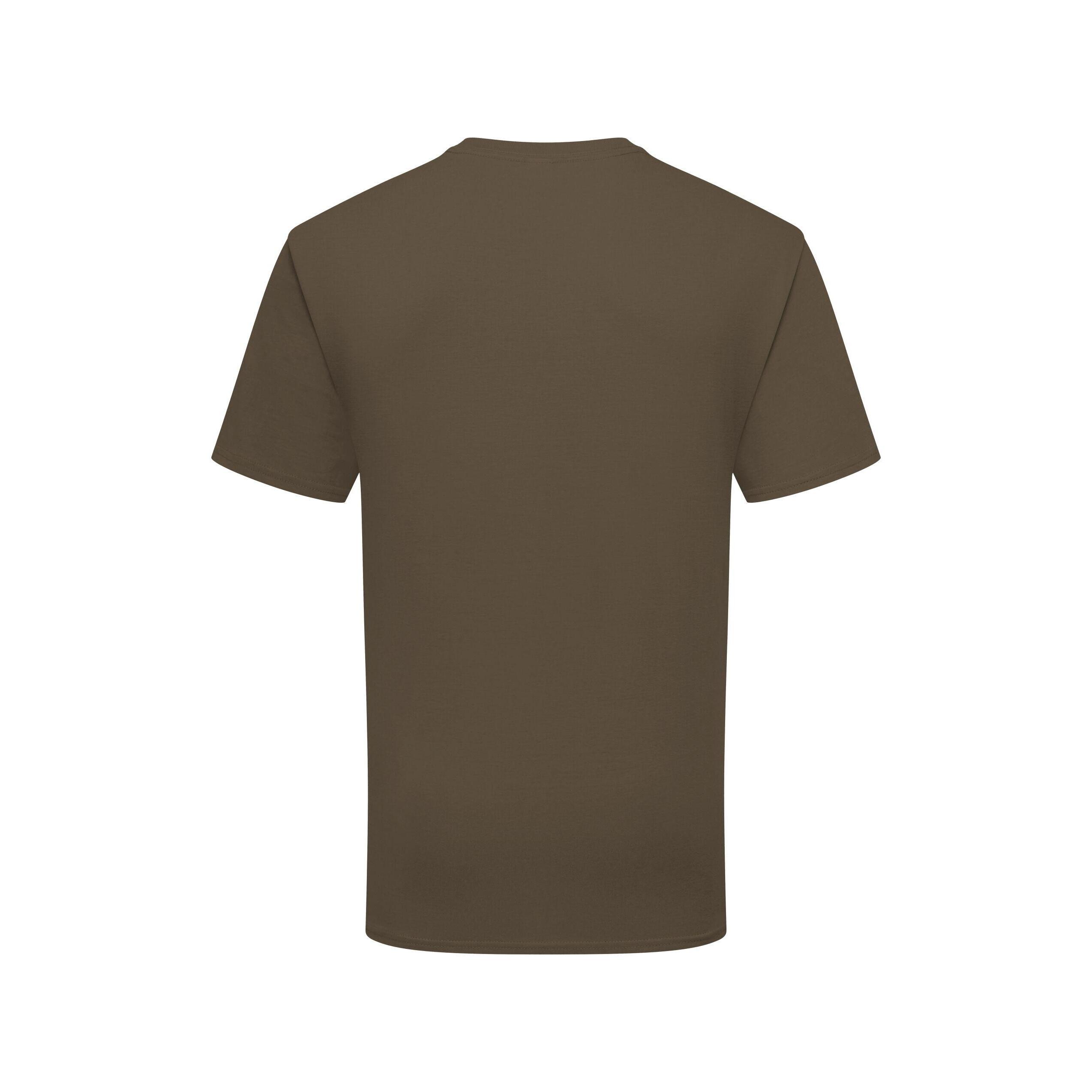 Mens Iconic Premium Ringspun Cotton TShirt (Truffle Brown) 2/4