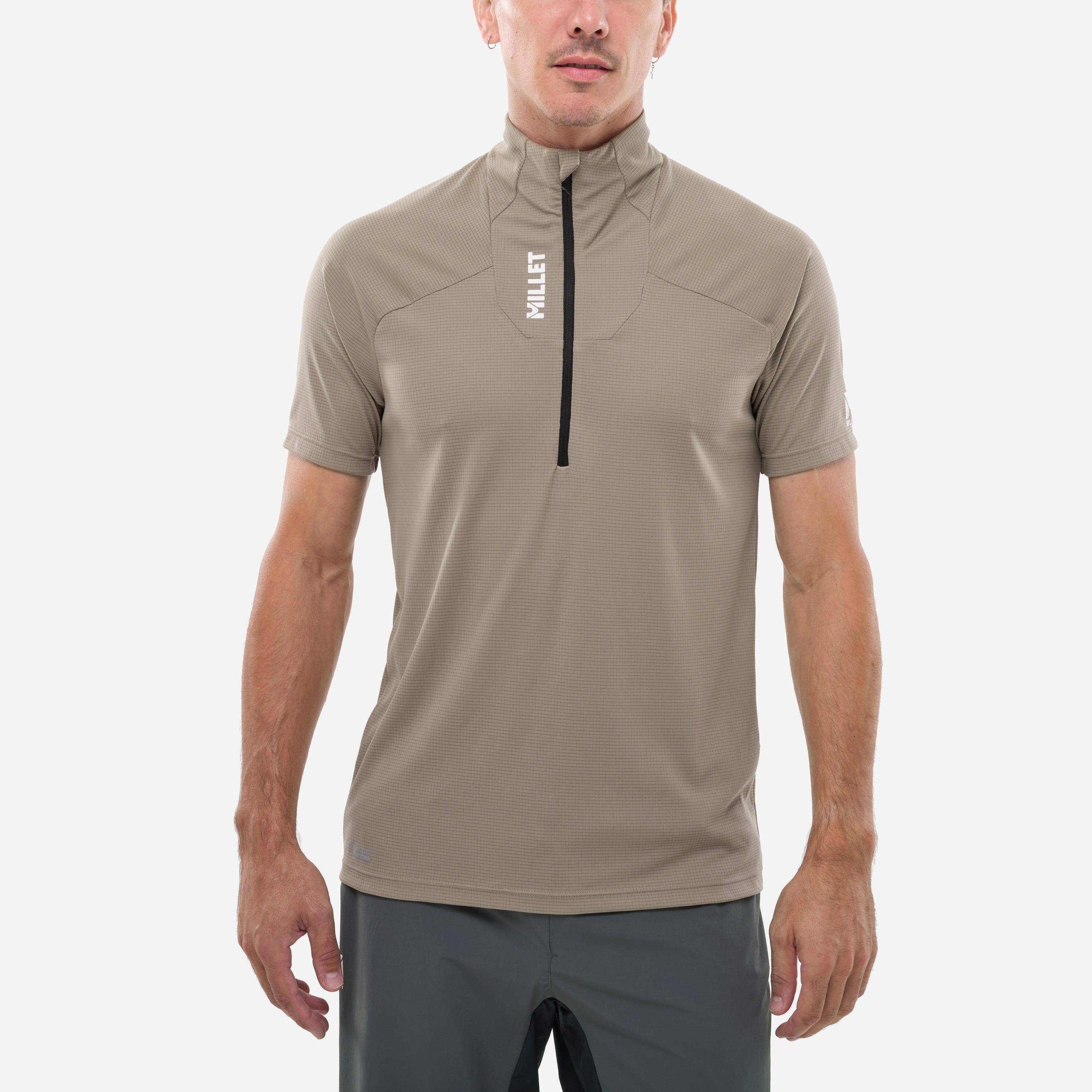 T-Shirt Alpinisme pour homme KAMET ZIP 3/4