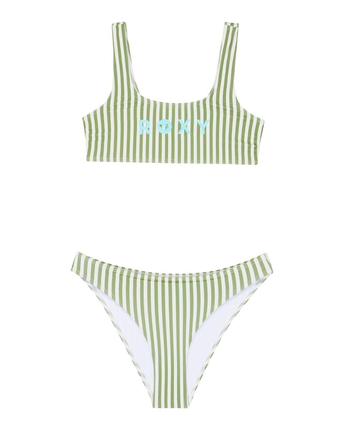 Roxy Zweiteiliges Bralette-Bikini-Set BICO ACTIVE SET Grün Mädchen 6-16