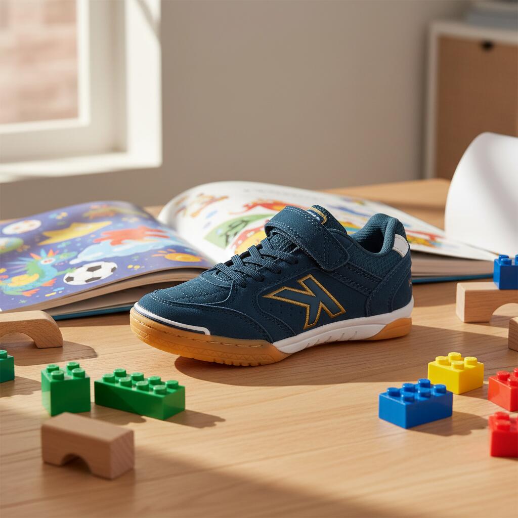 Kelme Zapatillas De Fútbol Sala De Niño Precision Elastic Azul Marino Blanco Uni 5/7