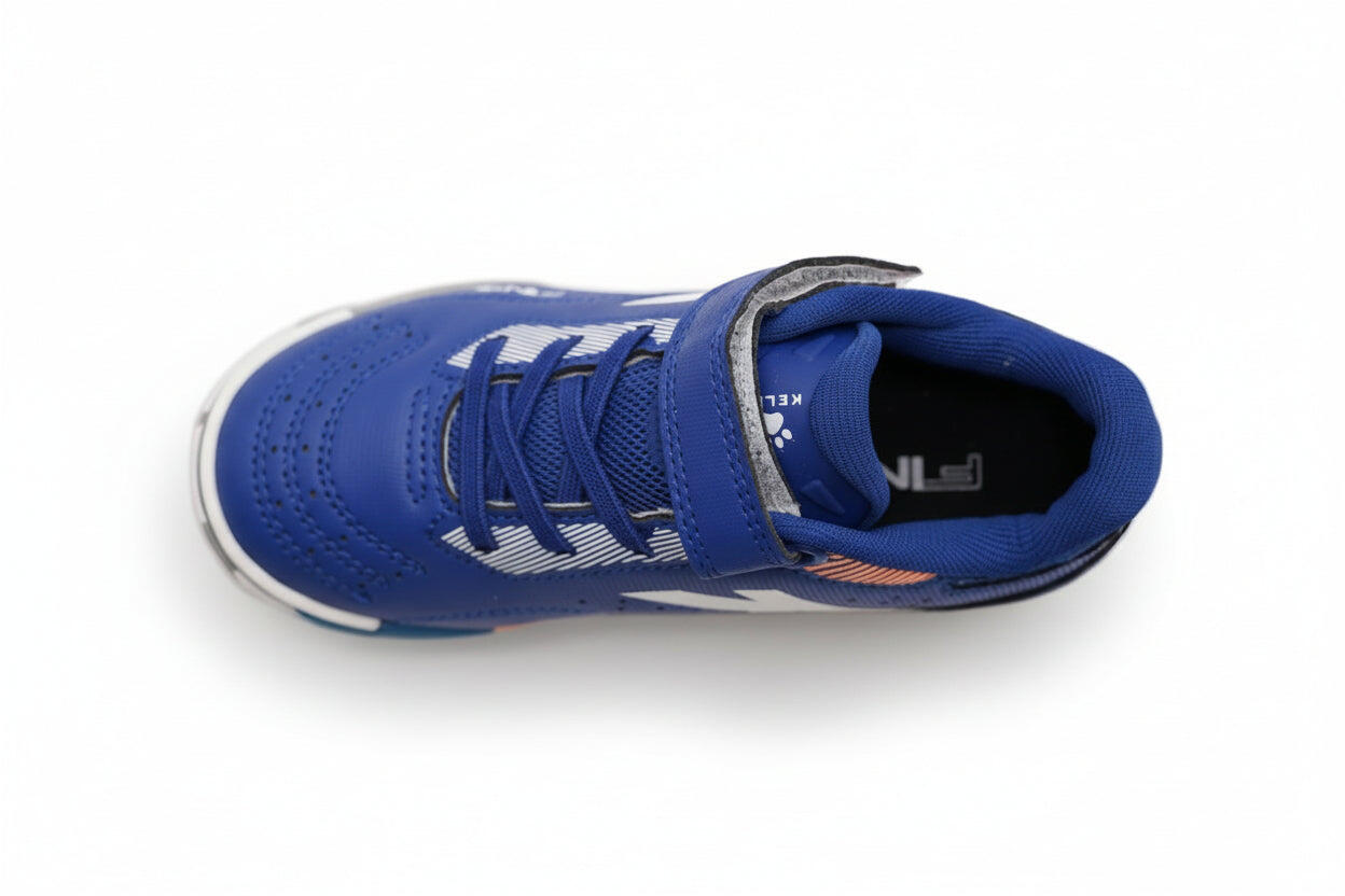 Kelme Zapatillas De Fútbol Sala De Niño Final Elastic Indoor Azul Unisex Kids 3/5