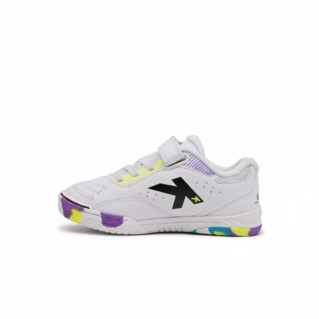 Kelme Zapatillas De Fútbol Sala De Niño Final Elastic Indoor Blanco Unisex Kids 4/5