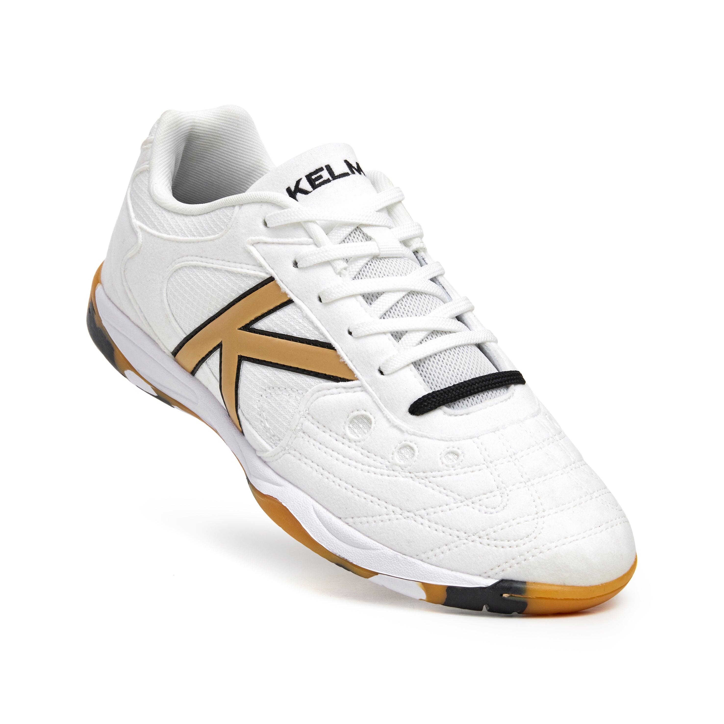 Kelme Zapatillas De Fútbol Sala Indoor Copa Special Player Blanco-oro-negro Unis 3/6