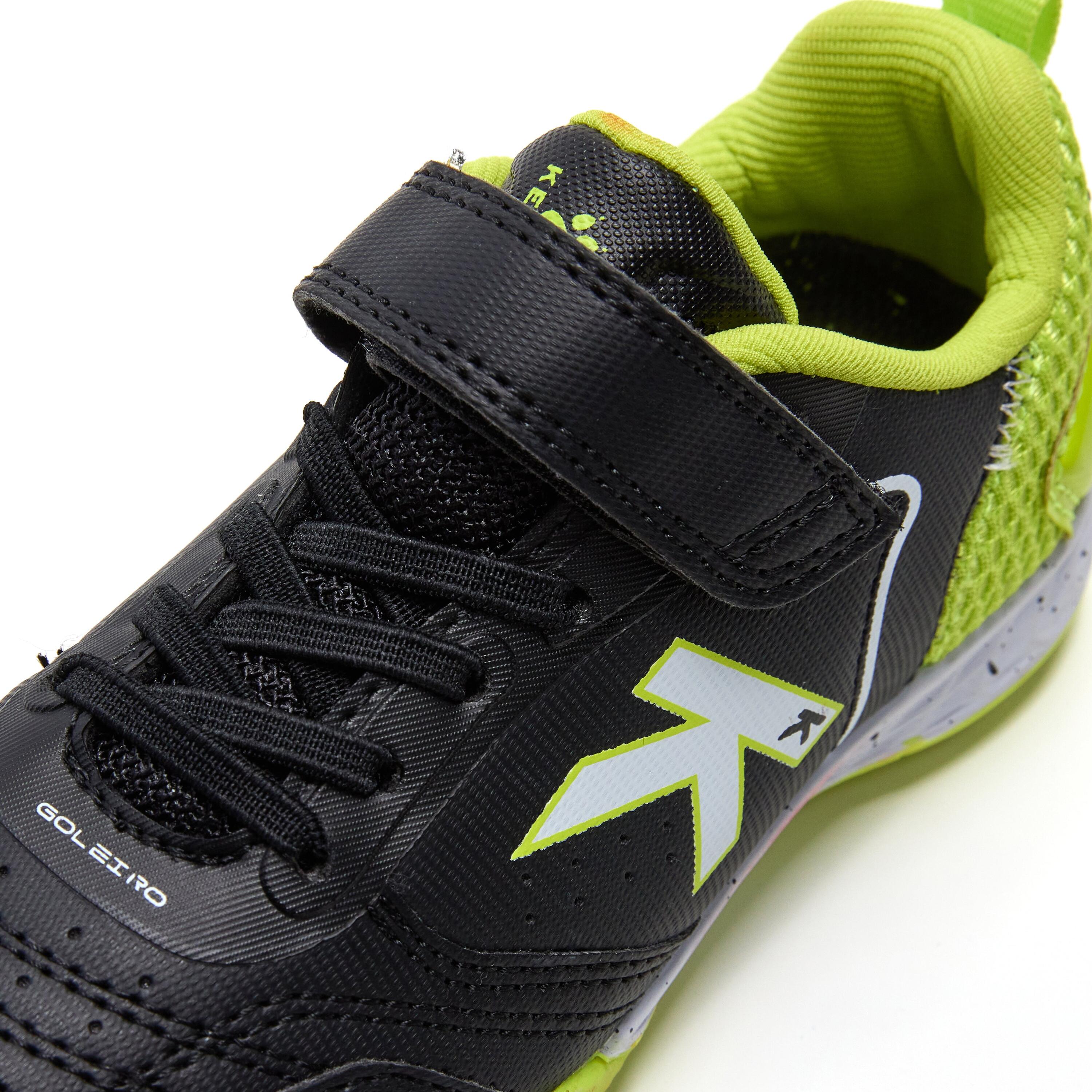 Kelme Botas De Fútbol De Niño Goleiro Turf Elastic Negro-lima Unisex Kids 4/4