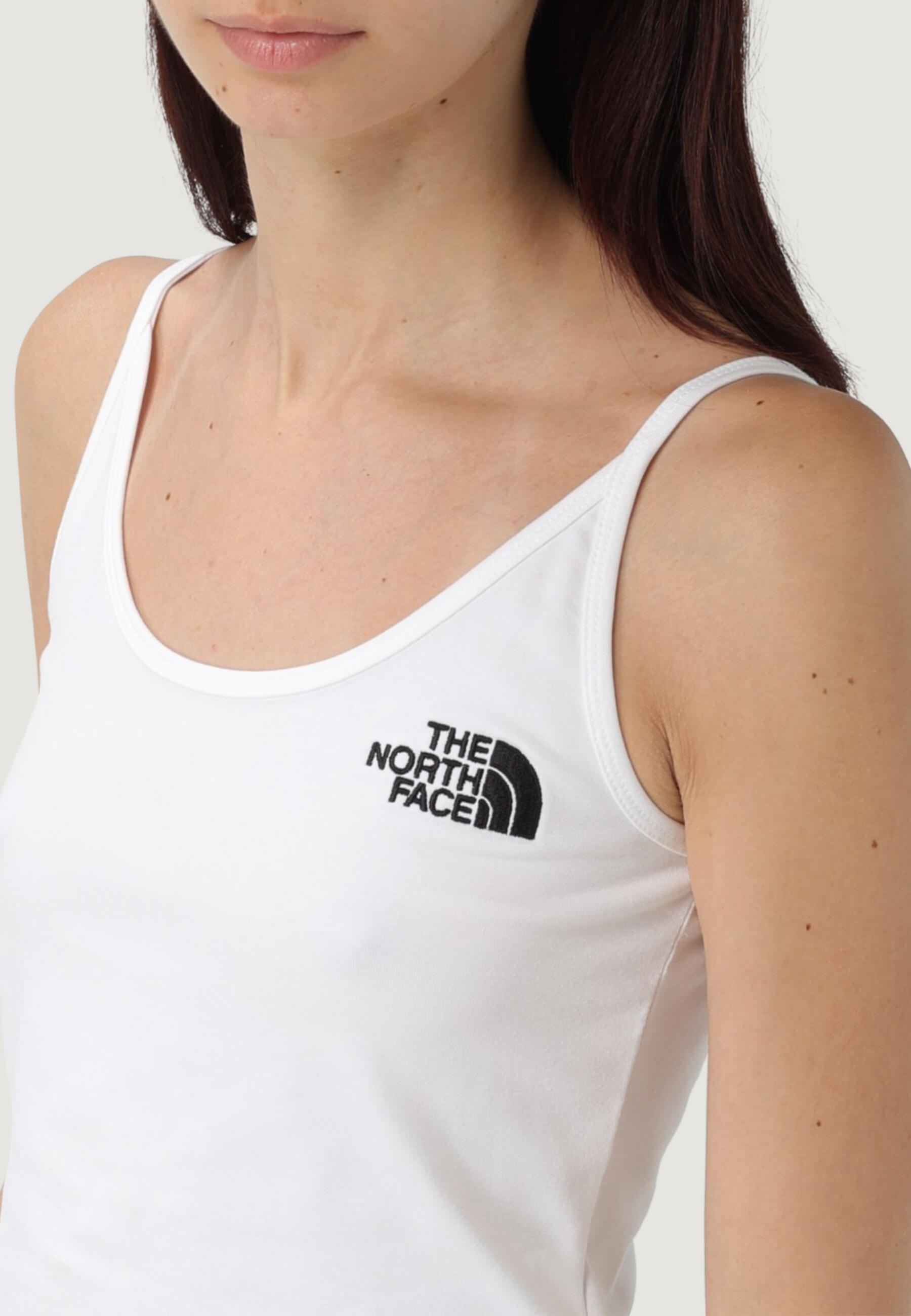débardeur Slim Crop Tank FEMME blanc 4/4