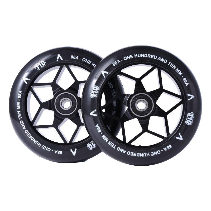 ACTA Rodas Freestyle para patinete - Swift (2 unidades/par) - 110 mm - Pretas 2/4