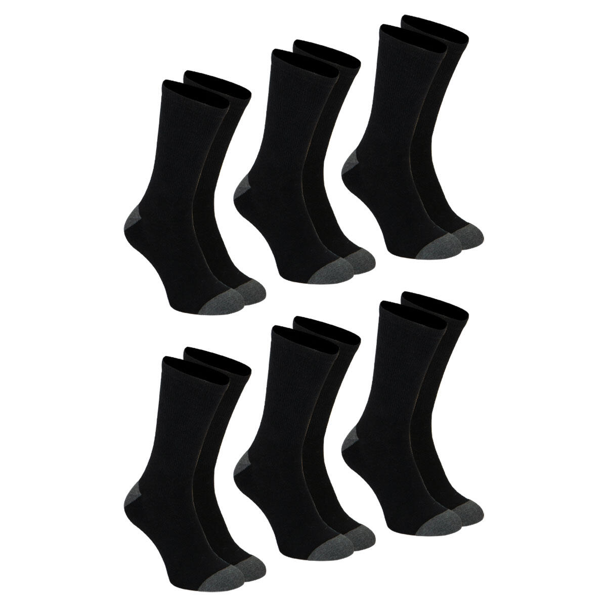 Lot de 6 mi-chaussettes homme Ecopack Sport 2/4