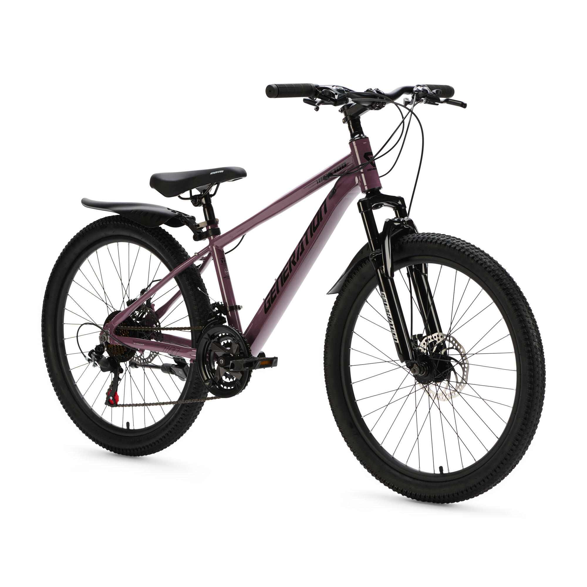 Generation GT100 24 pulgadas Morado – Bicicleta infantil con guardabarros 2/5