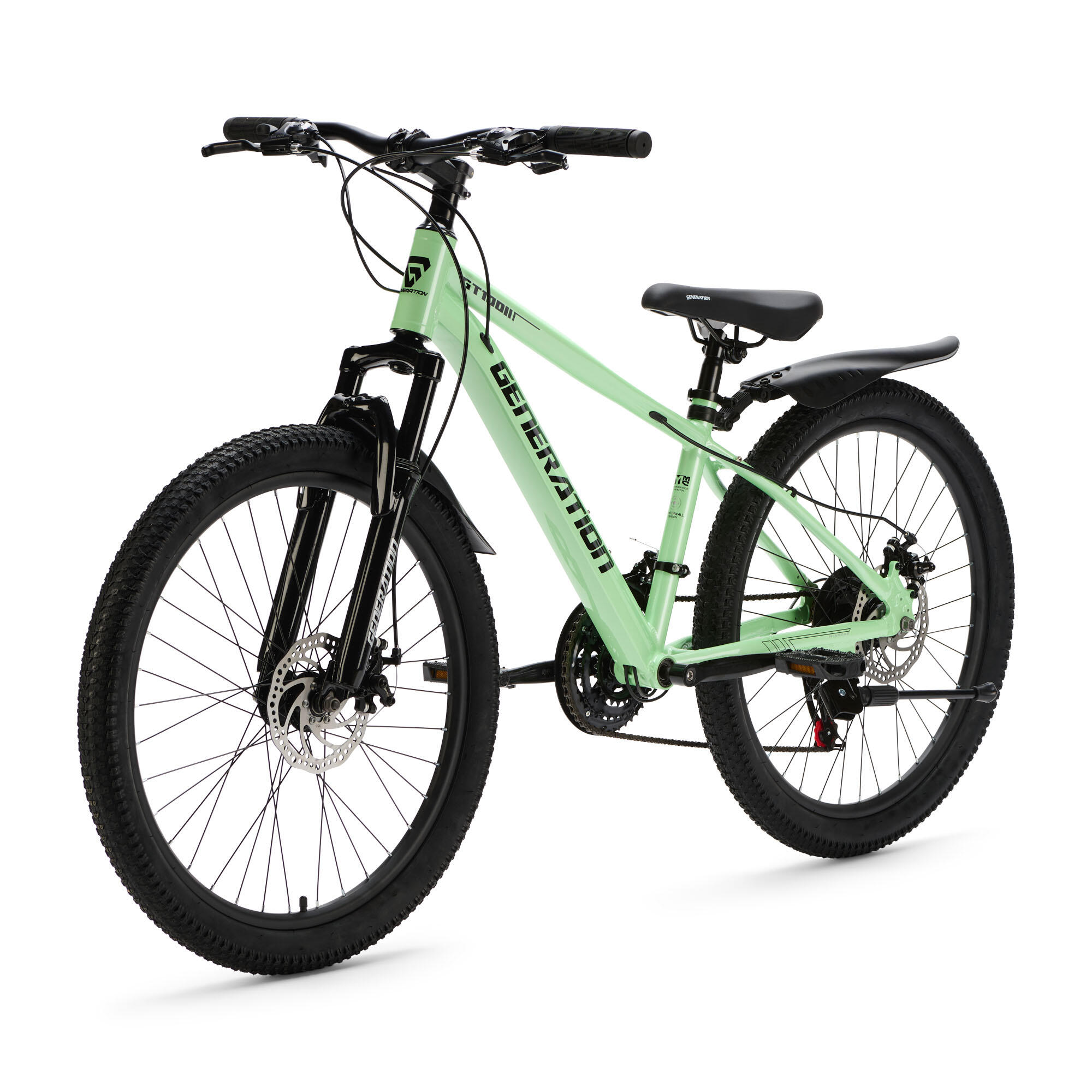 Generation GT100 24 inch Mintgroen - Kinderfiets met Spatborden - Mountainbike 3/5