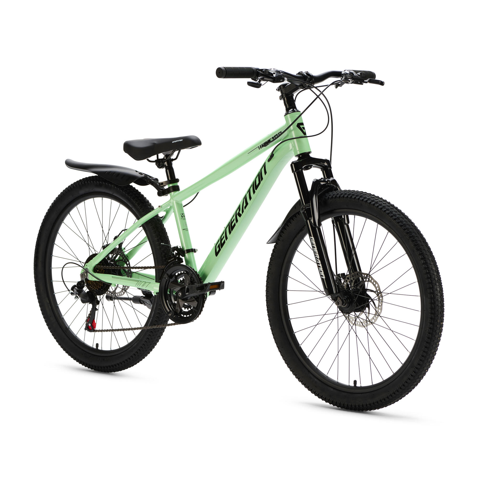 Generation GT100 24 inch Mintgroen - Kinderfiets met Spatborden - Mountainbike 2/5