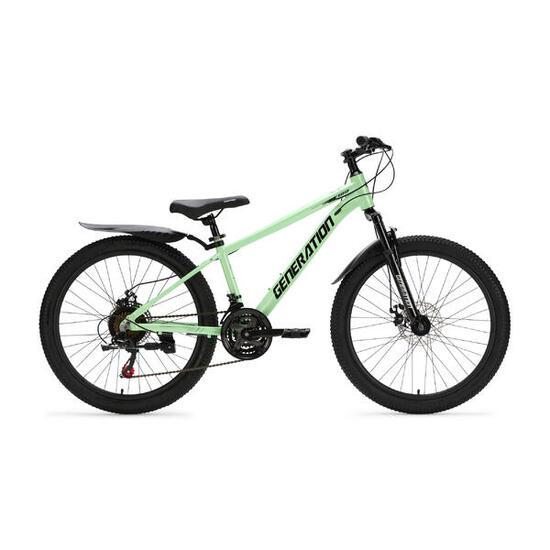 Generation GT100 24 Zoll Lila – Kinderfahrrad mit Schutzblechen – Mountainbike