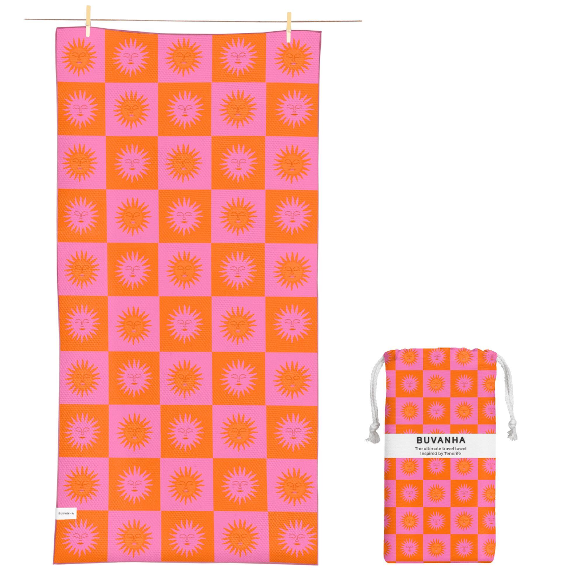 Buvanha - Serviette De Voyage Tenerife - 160 X 80 Cm - Serviette - Rose - No Size - Decathlon