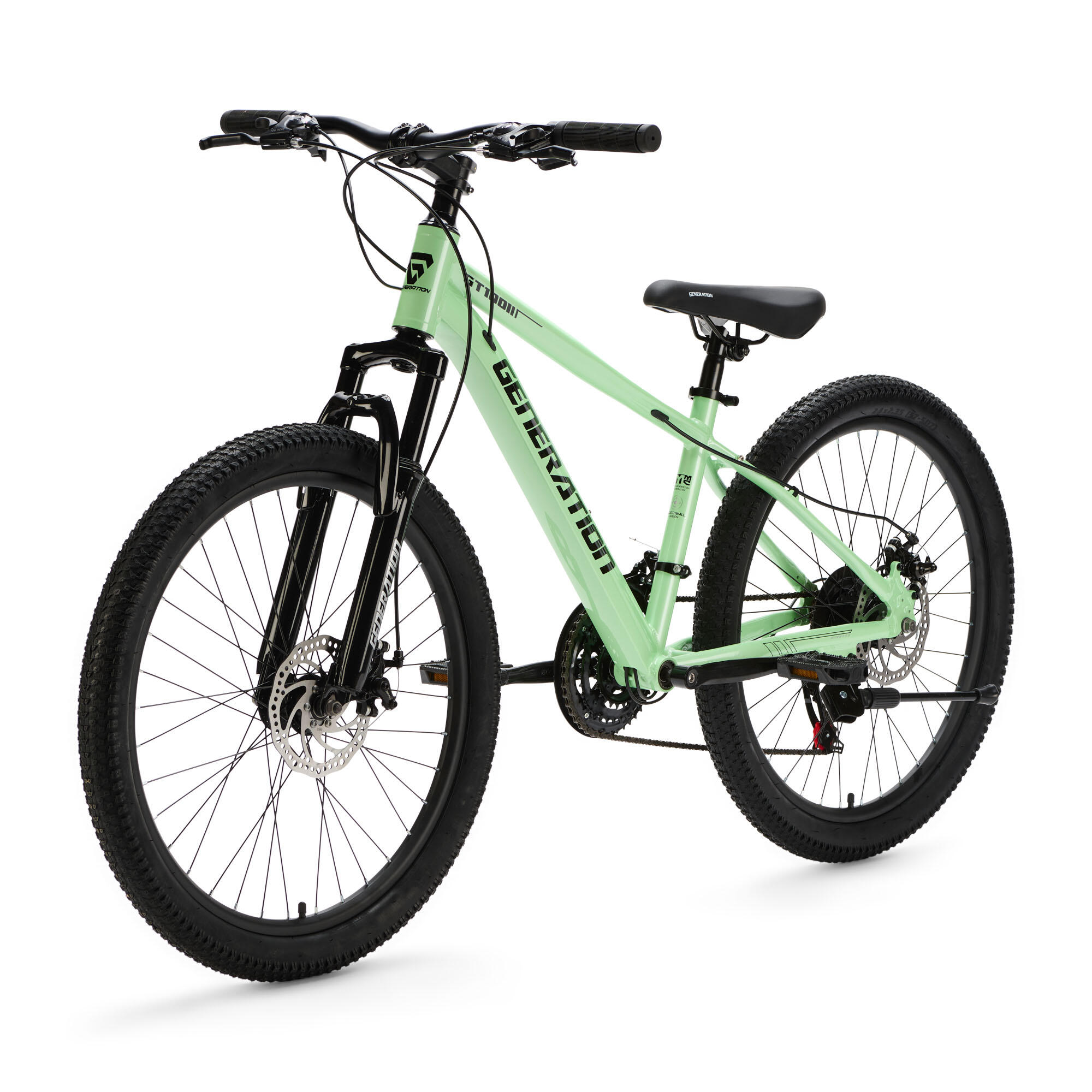 Generation GT100 24 pulgadas Verde menta – Bicicleta infantil – Mountain bike 3/5