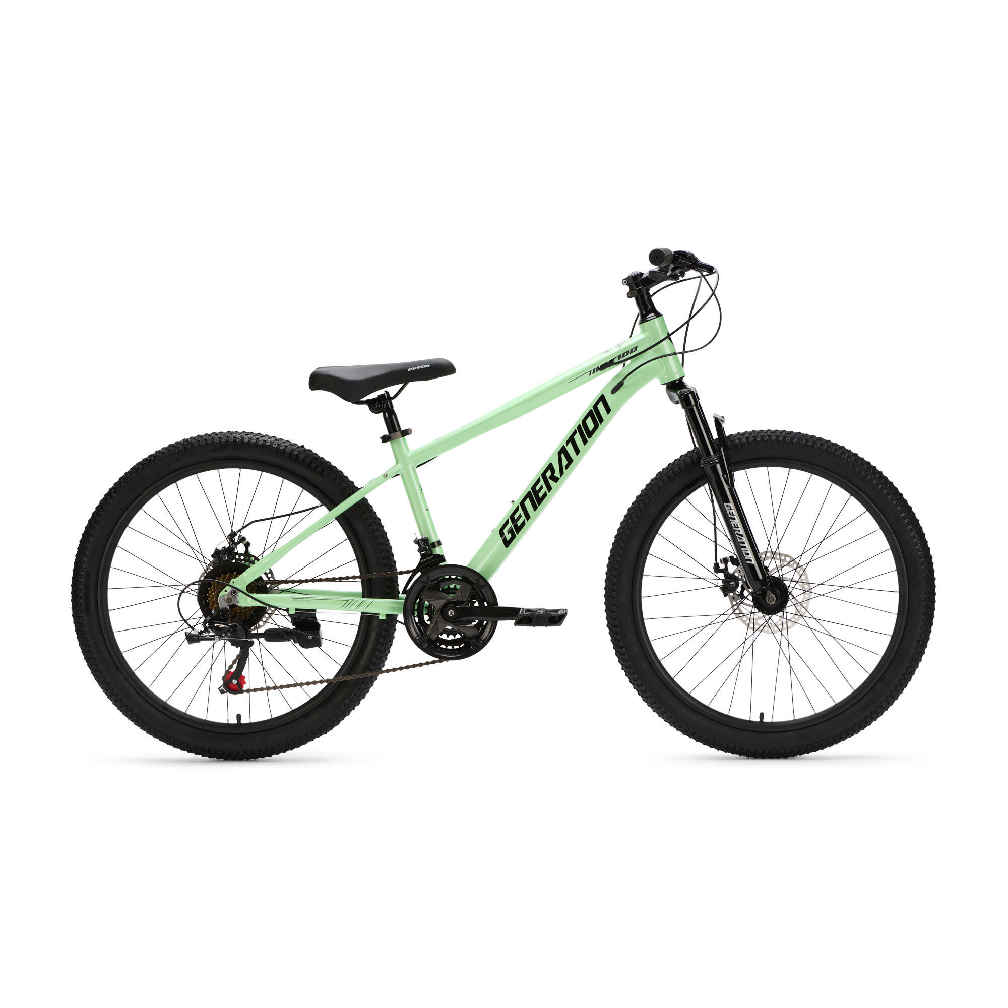 Generation - Generation Gt100 24 Pouces Vert Menthe – Vélo Enfant – Vtt - Vélo Enfant - Vert - 24" - Decathlon