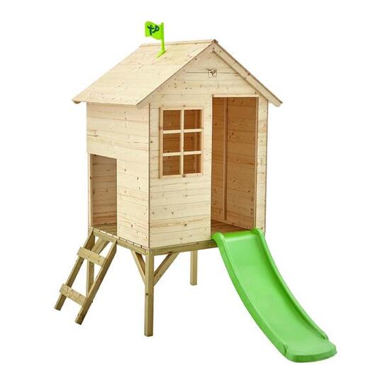 Stelzenhaus mit Rutsche SUNNYSIDE braun FSC®