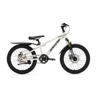 Generation x6 20 inch wit – kinderfiets met spatborden
