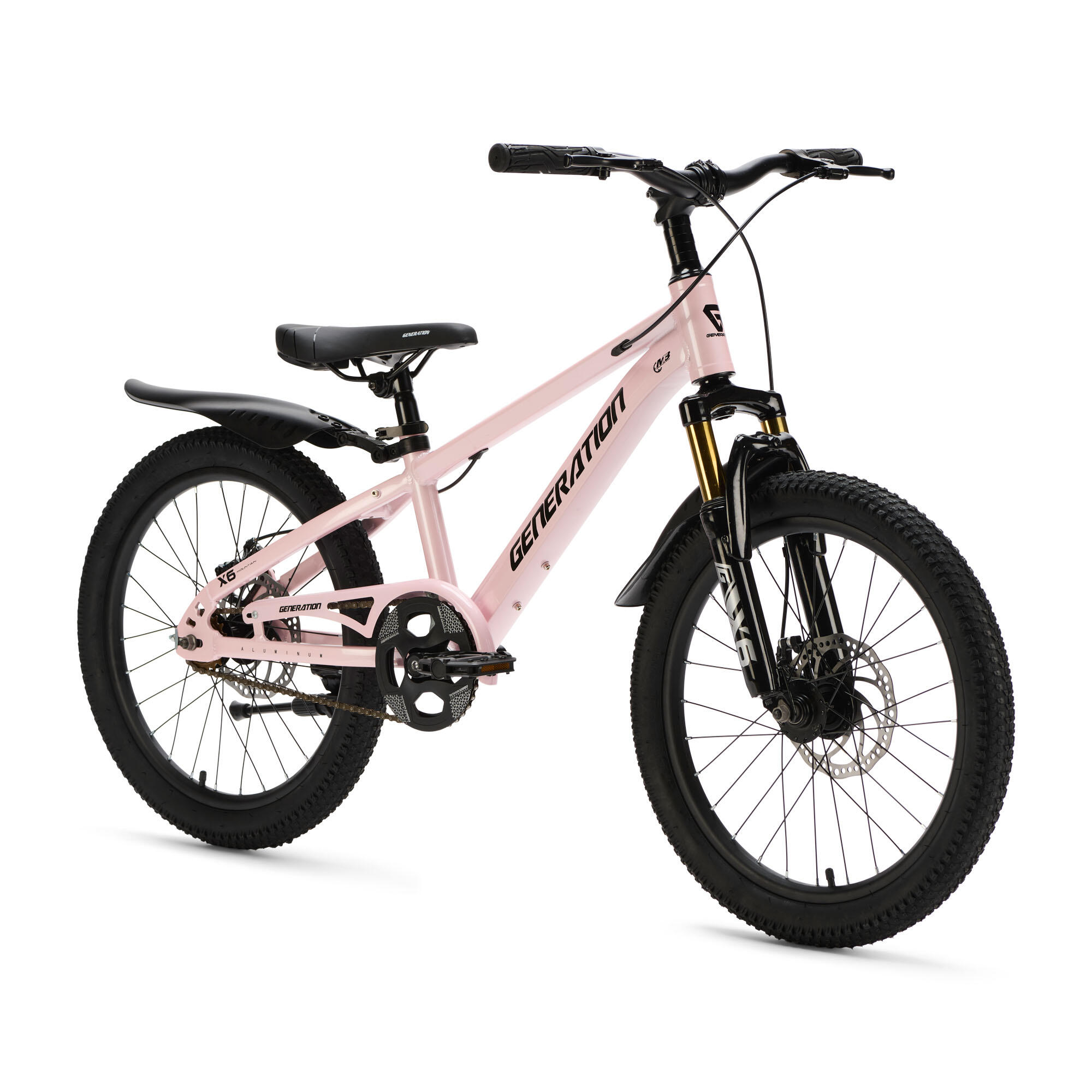 Generation X6 20 pollici Rosa – Bicicletta per bambini con parafanghi 2/5