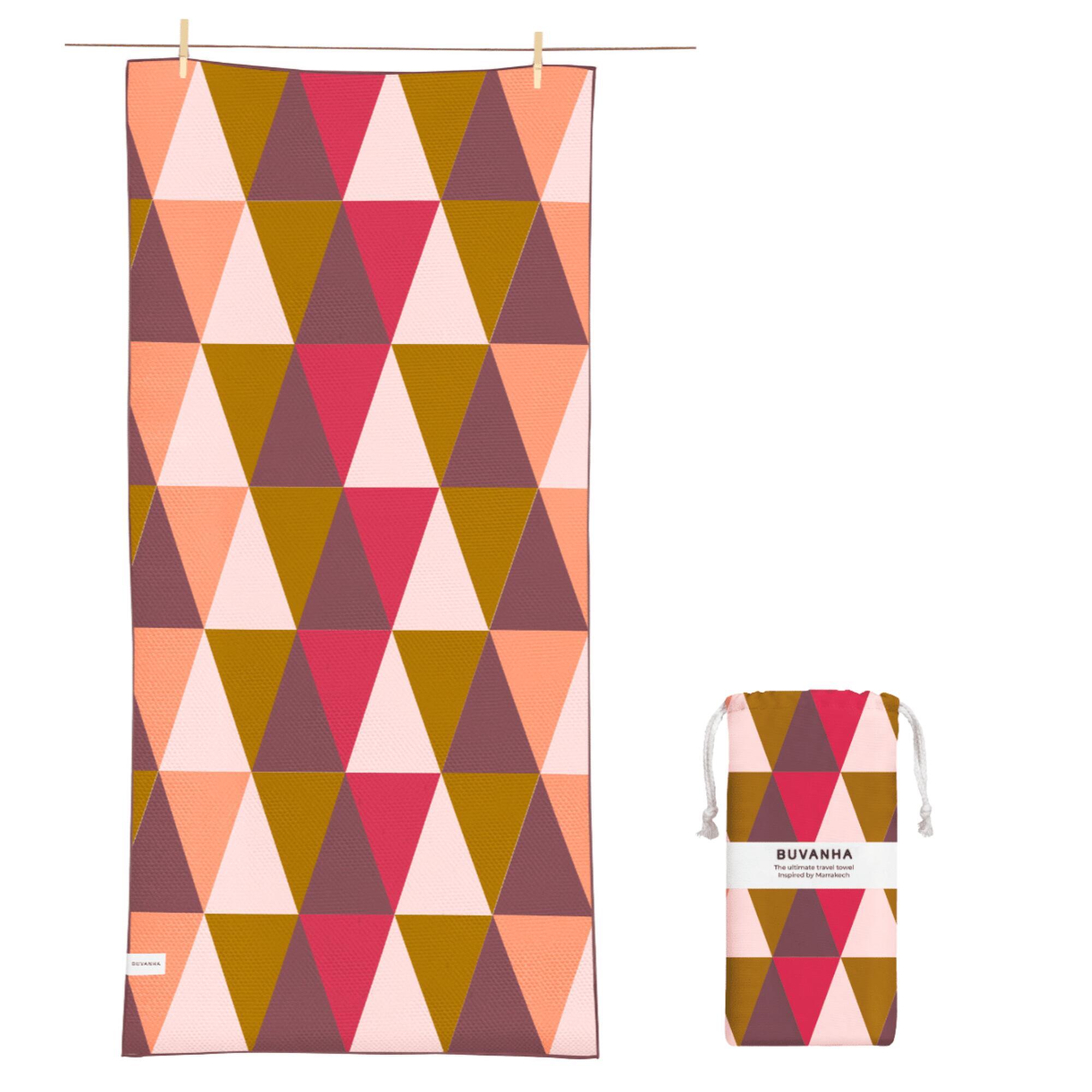 Buvanha - Serviette De Voyage Marrakech 02 -  200 X 90 Cm - Serviette - Rouge - No Size - Decathlon