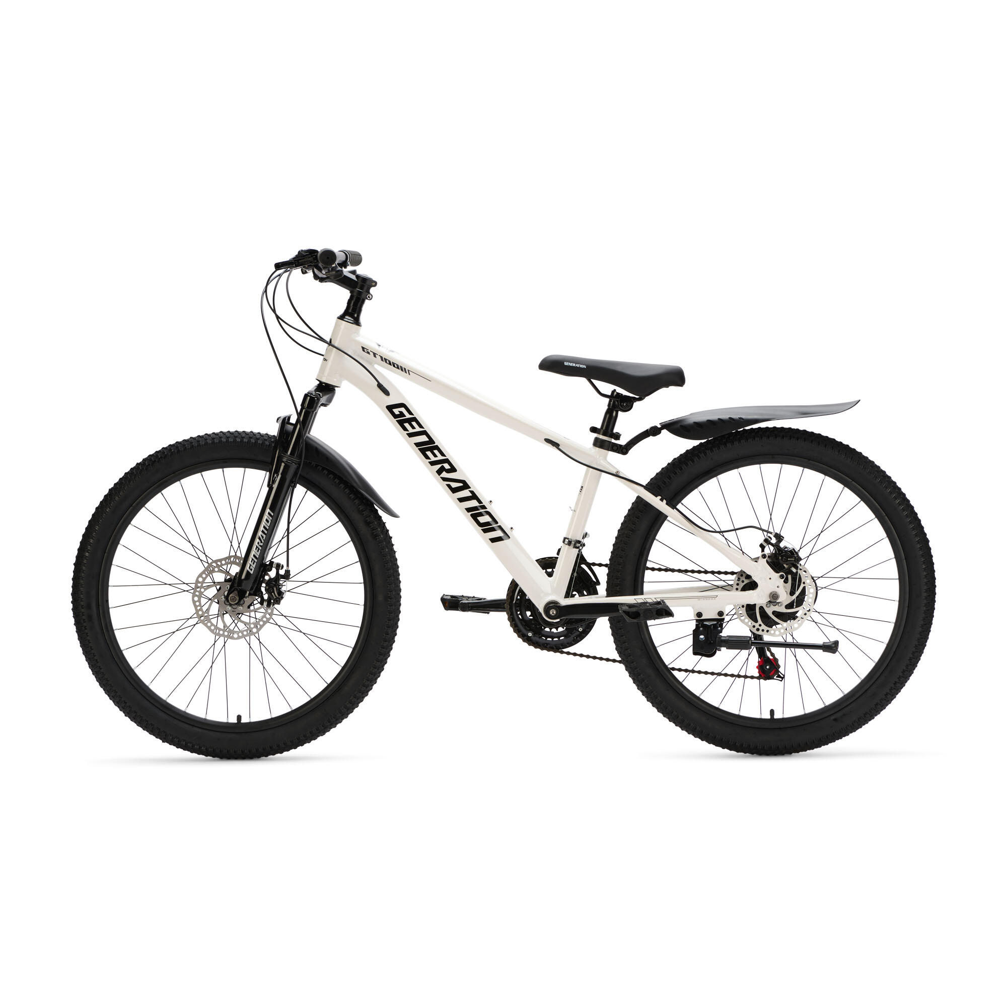 Generation GT100 24 pulgadas Blanco – Bicicleta infantil con guardabarros 4/5