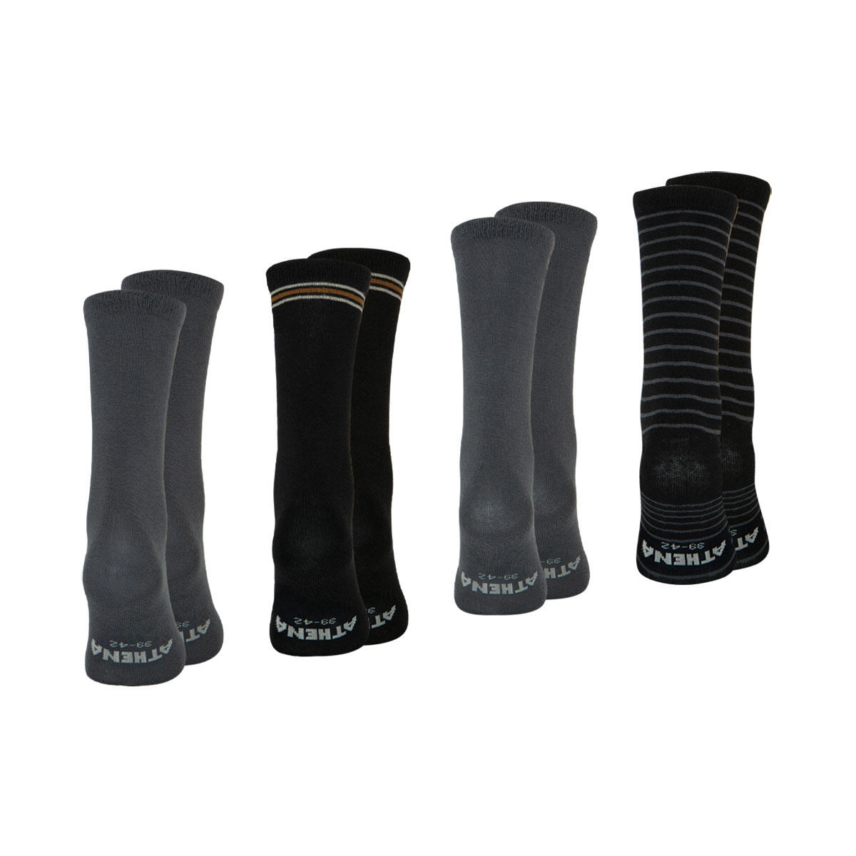 Lot de 4 mi-chaussettes homme Ecopack 3/4