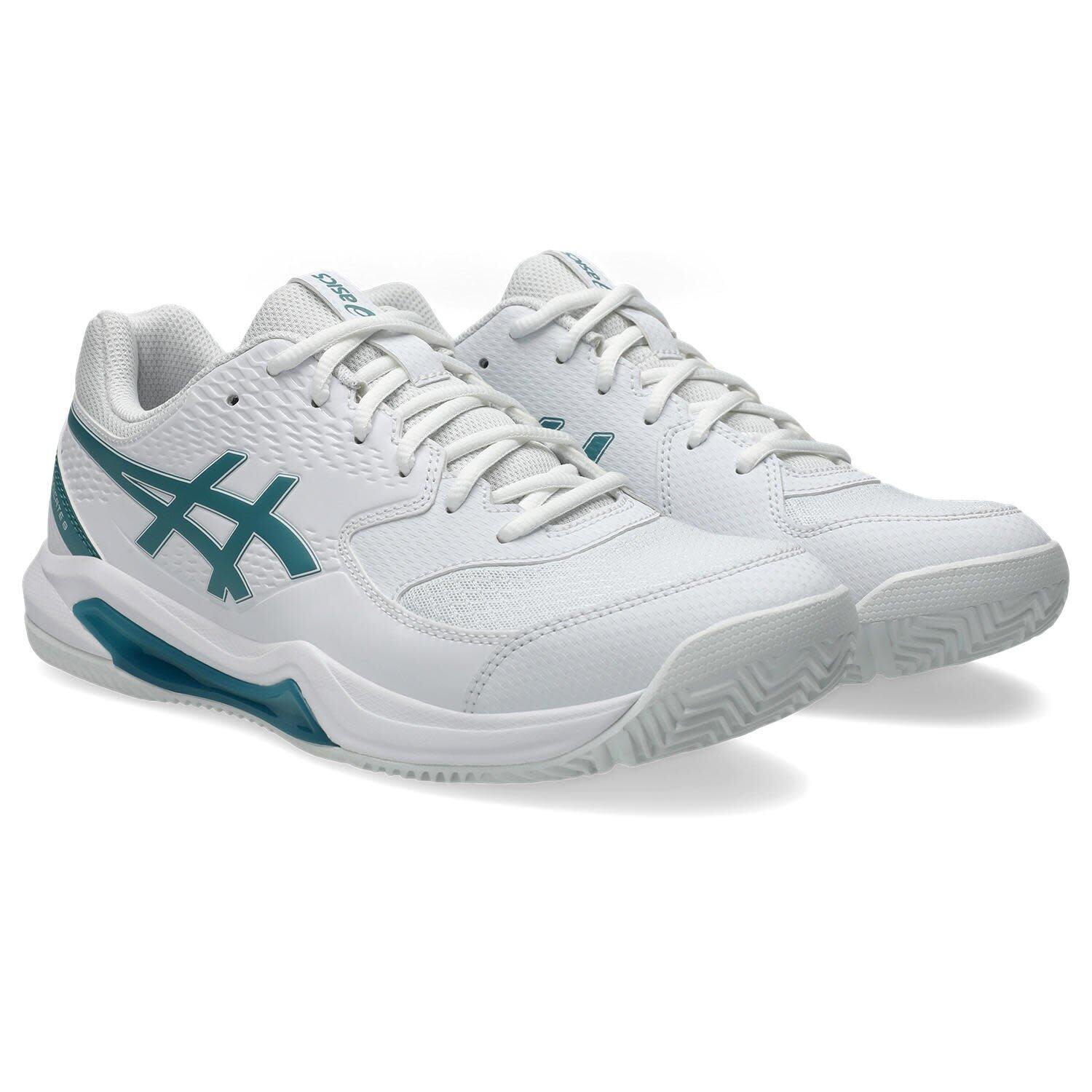 Calçado - padel - estáveis, flexíveis - gel-dedicate 8 - white/misty pine 3/6
