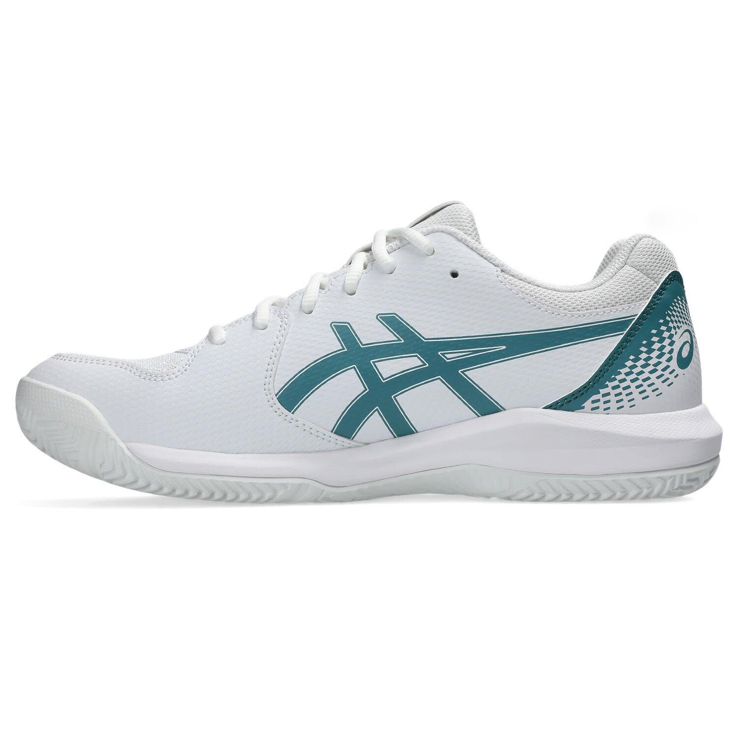 Calçado - padel - estáveis, flexíveis - gel-dedicate 8 - white/misty pine 2/6