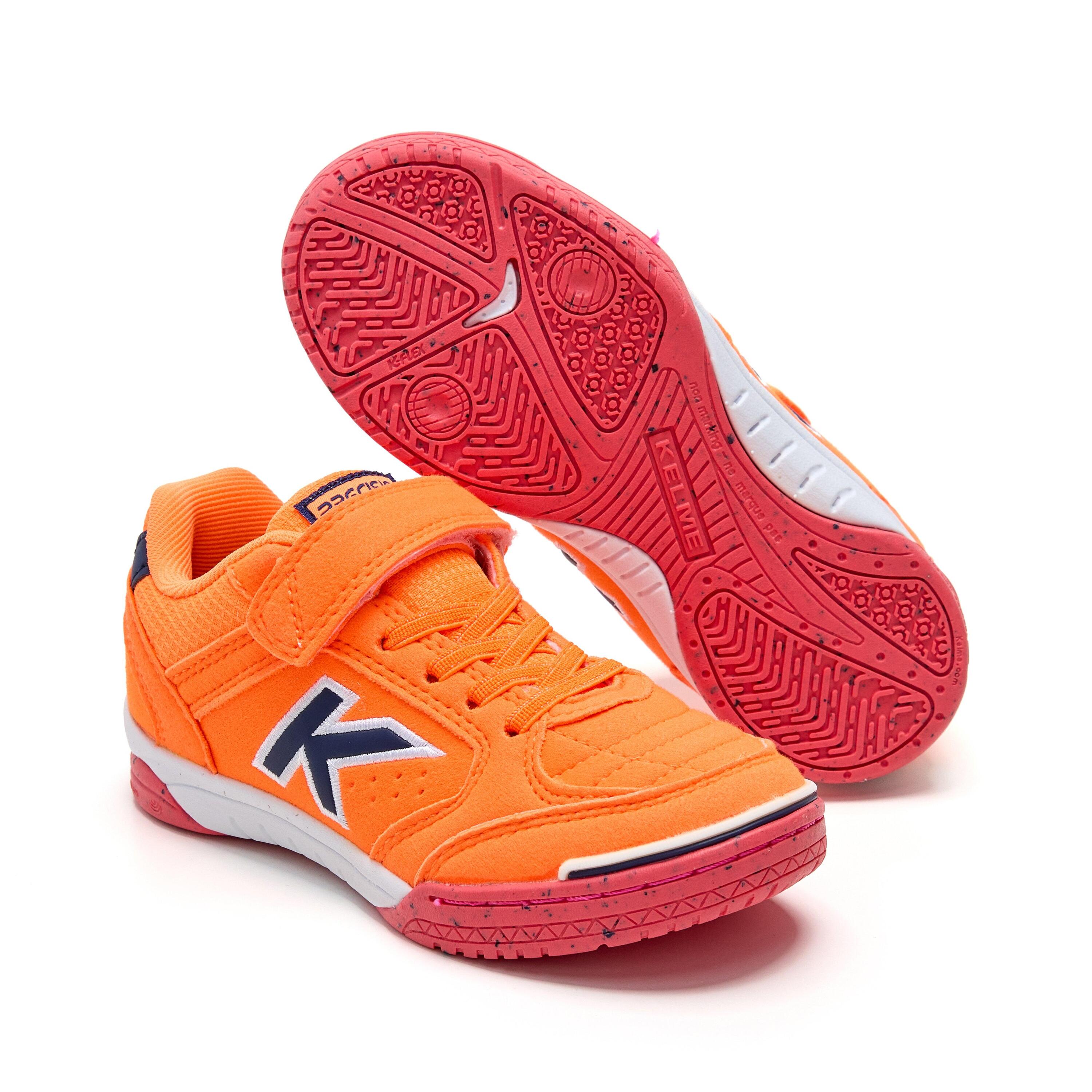 Kelme Zapatillas De Fútbol Sala De Niño Precision Elastic Naranja-azul Unisex Ki 2/4
