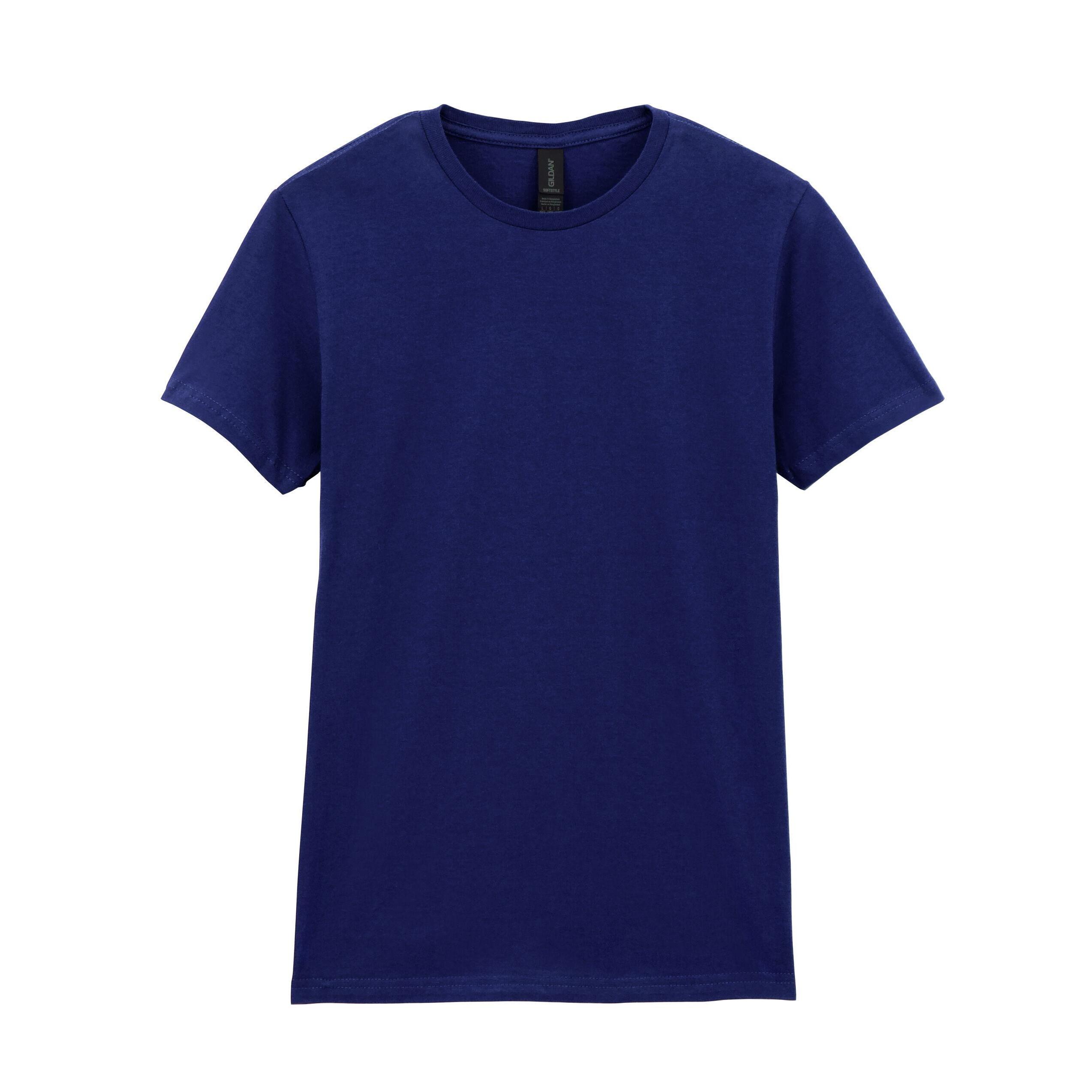 Ladies Soft Style Short Sleeve TShirt (Navy Blue) 2/3