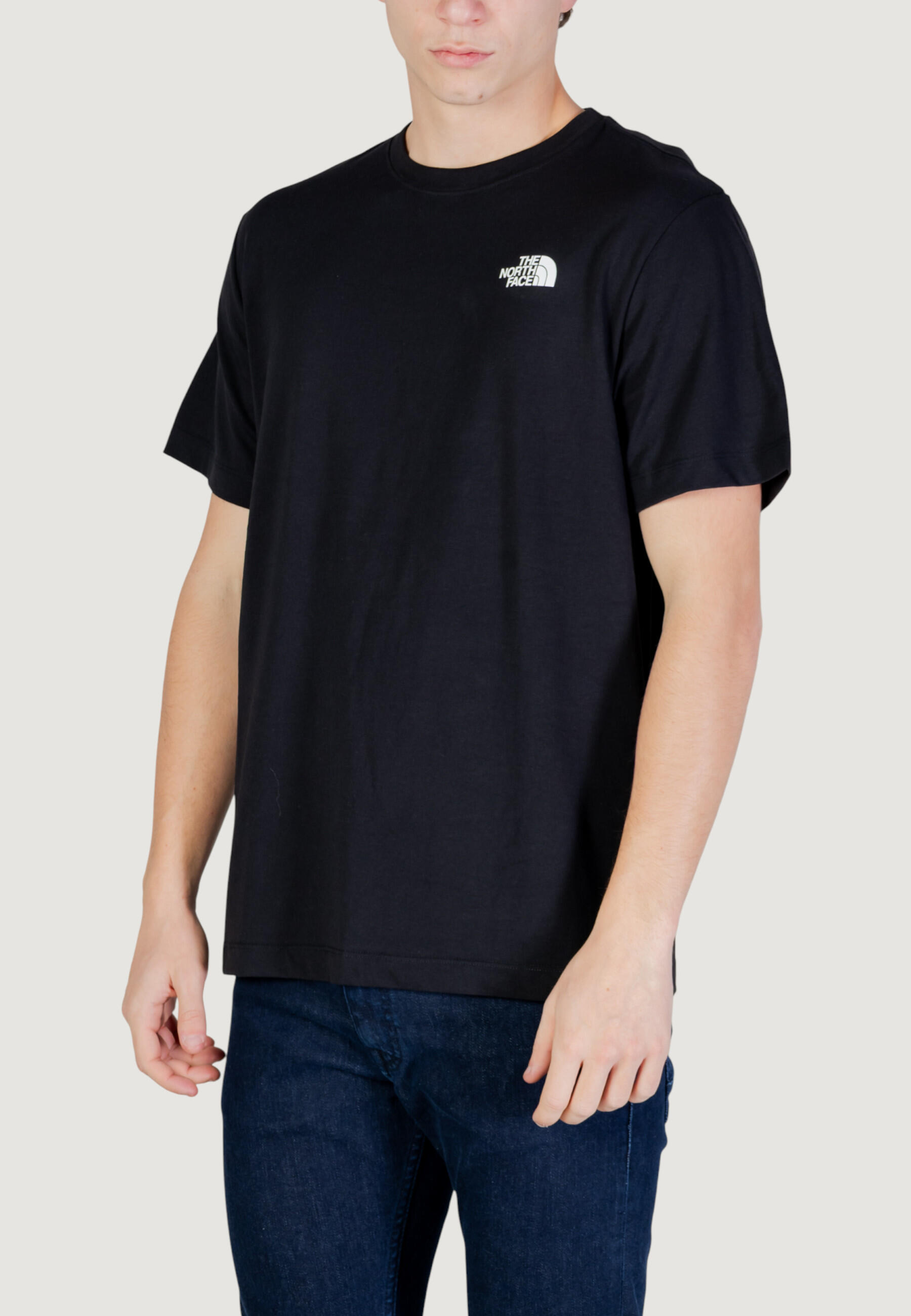 t-shirt crop top M HALF DOME PHOTO REGULAR SHORT SLEEVE T HOMME noir 3/4