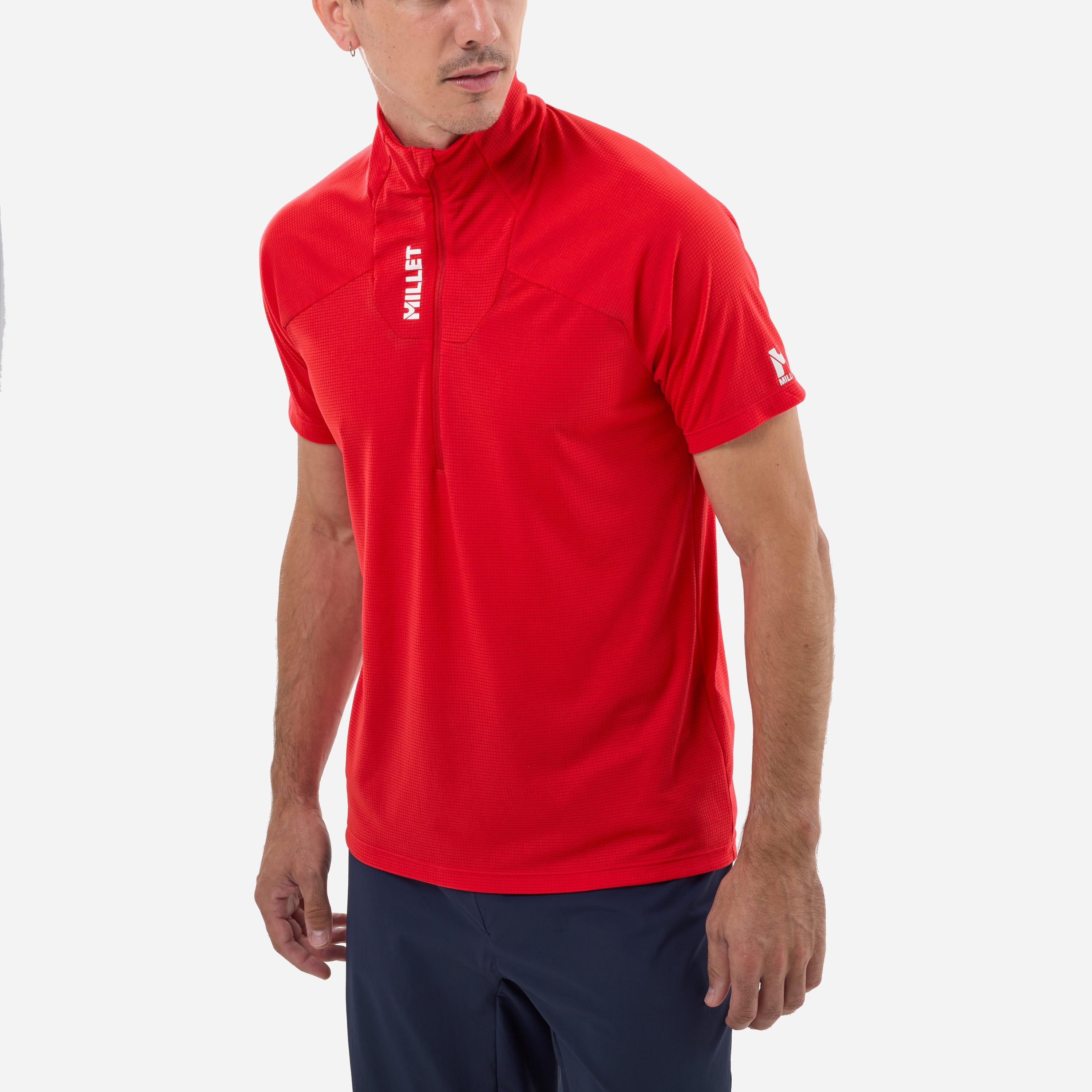T-Shirt Alpinisme pour homme KAMET ZIP 3/4