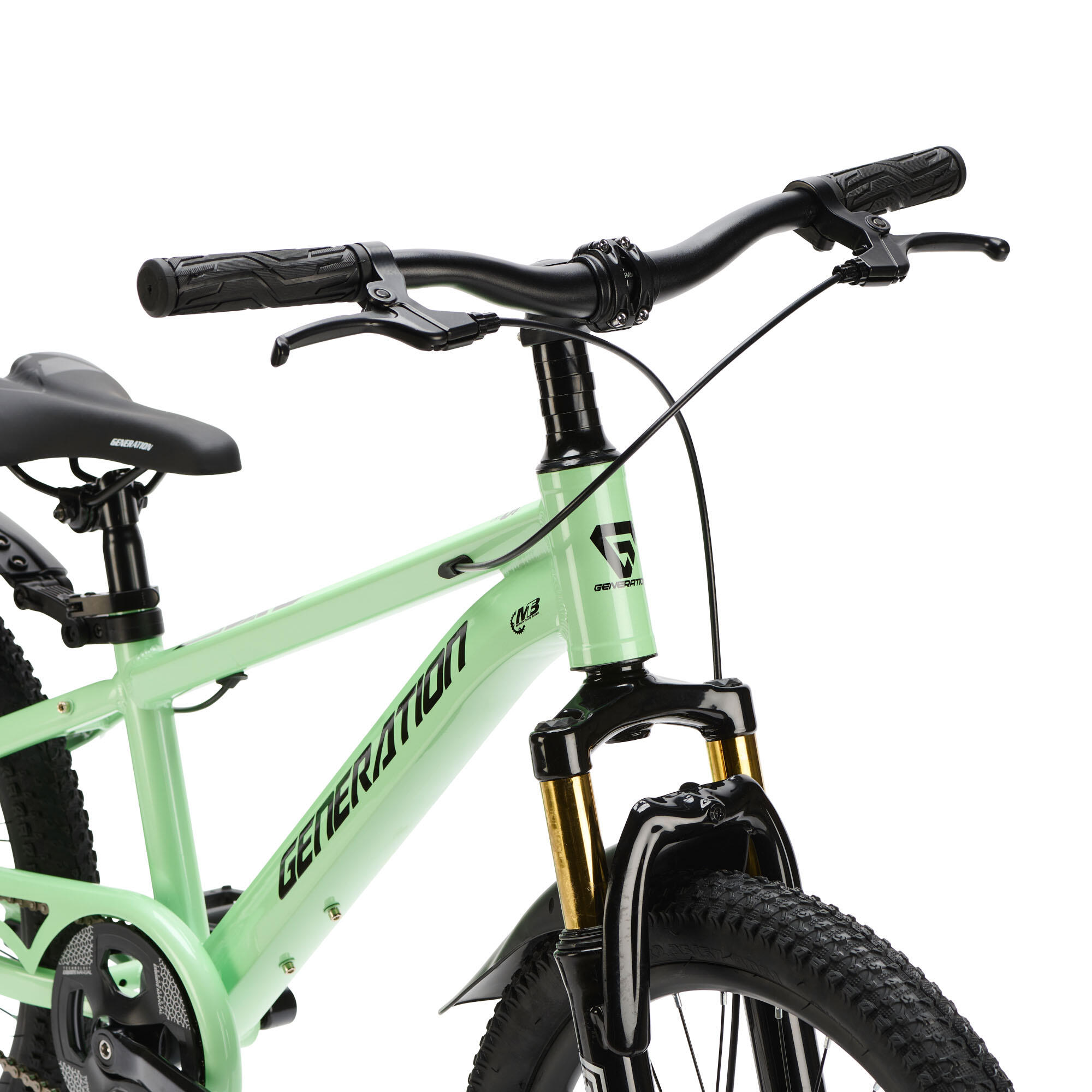 Generation X6 20 pulgadas Verde menta – Bicicleta infantil con guardabarros 5/5