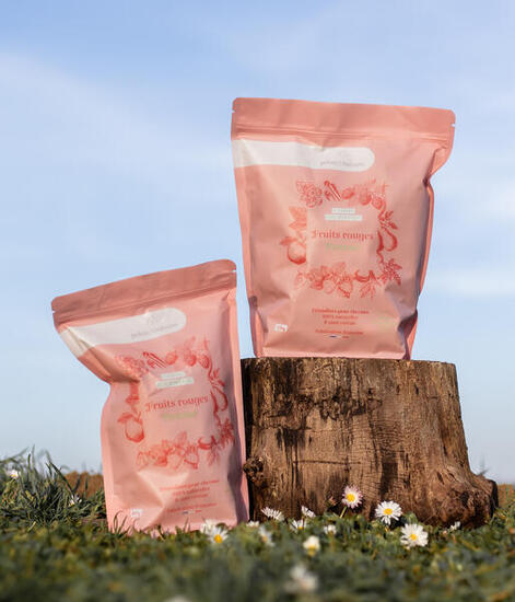 Friandises 100% naturelles chevaux - Fruits rouges / Pomme