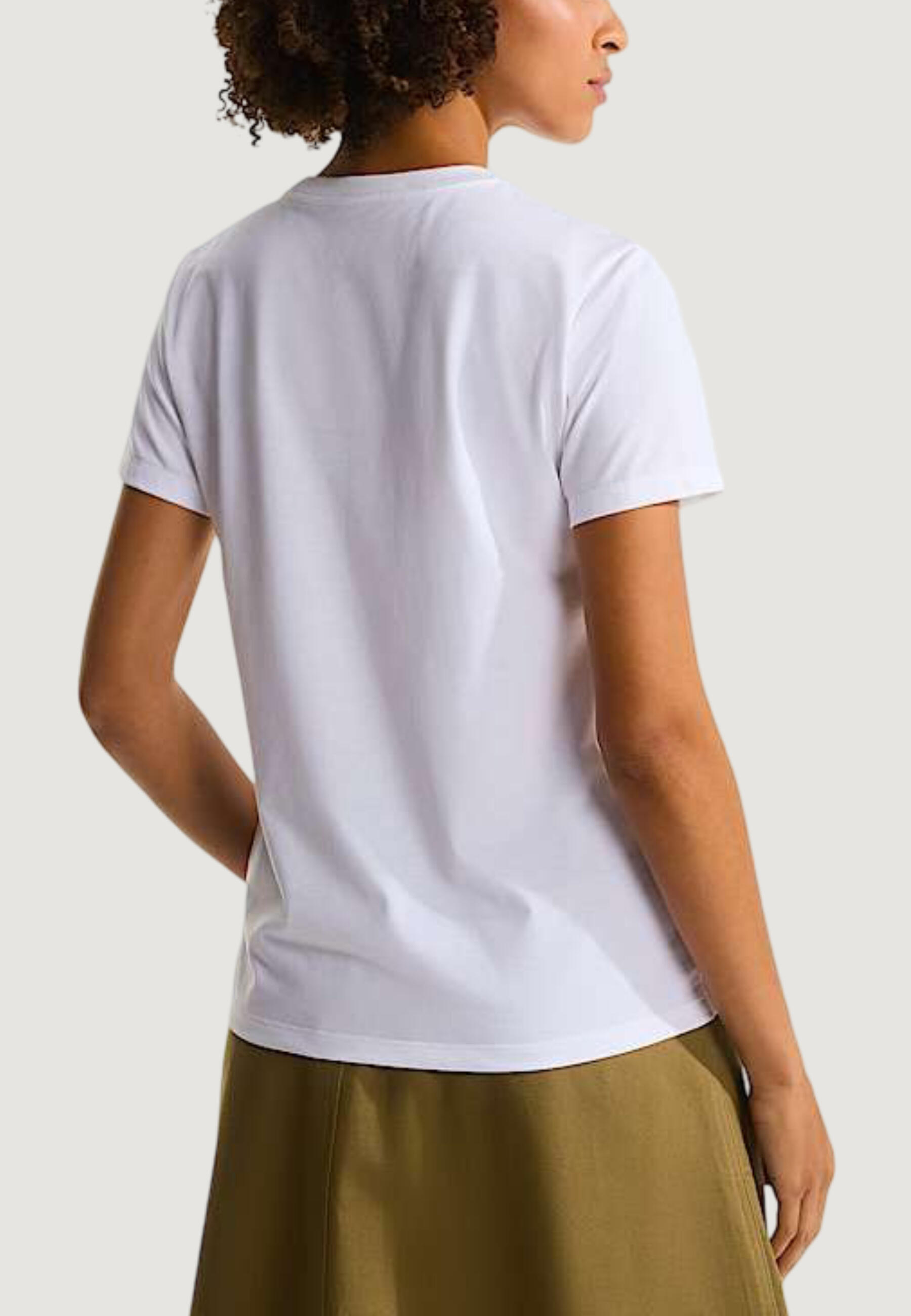 T-shirt maniche corte Donna W EVOLUTION SIMPLE DOME SLM SHORT SLEEVE Bianco 3/5