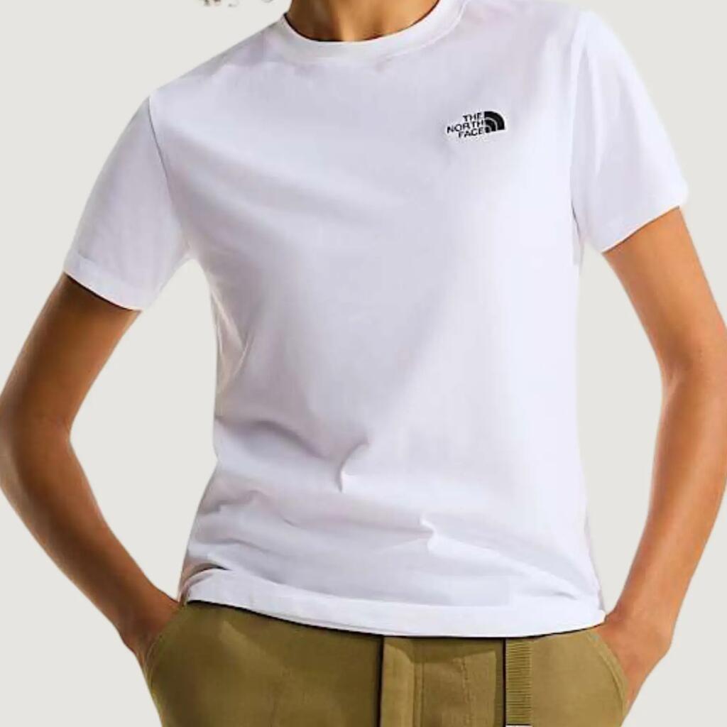 WOMEN'S crop top t-shirt W EVOLUTION SIMPLE DOME SLM SHORT SLEEVE WHITE