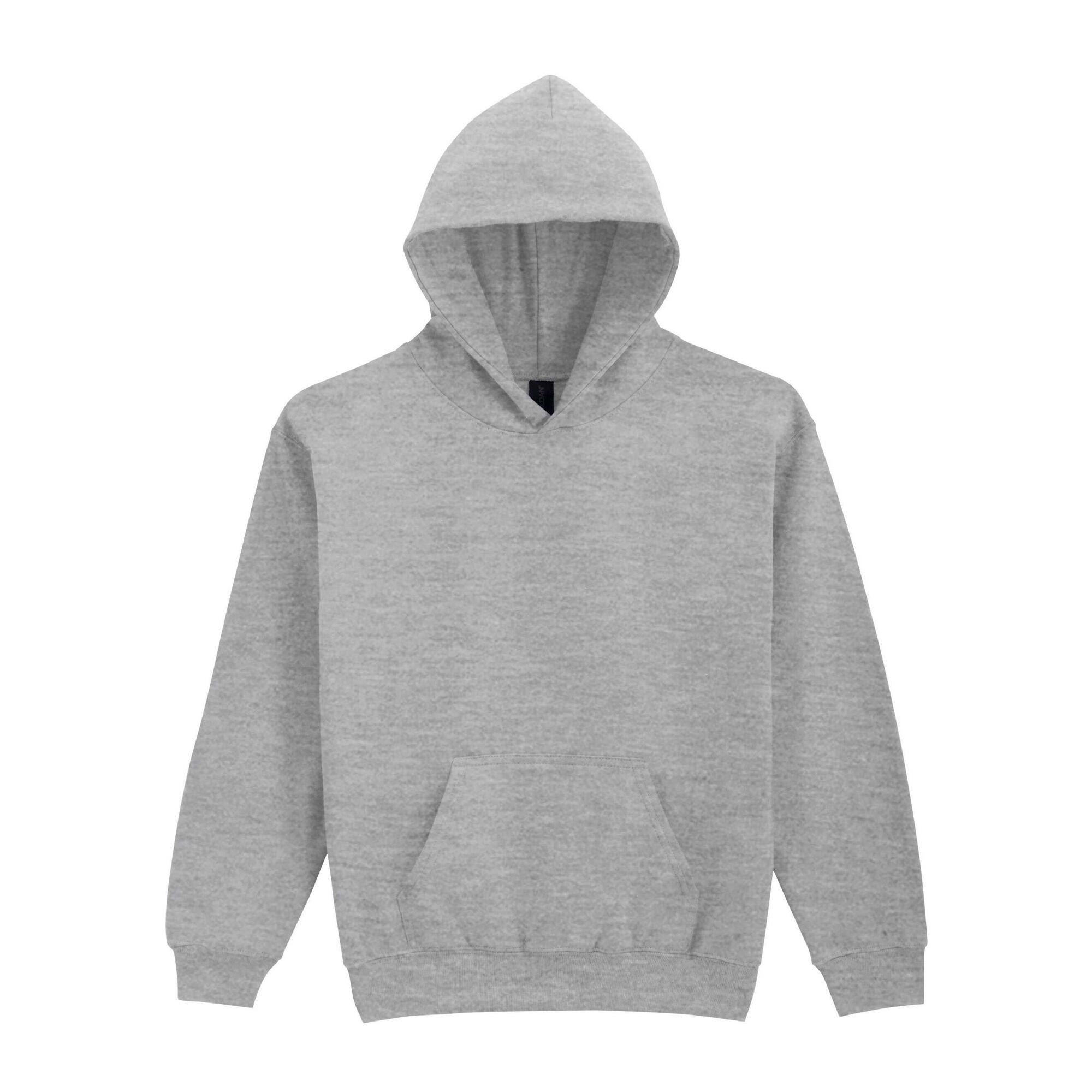 Kapuzenpullover für , Mittelschwer, Fleece, Klassisch Kinder Sportgrau 2/2