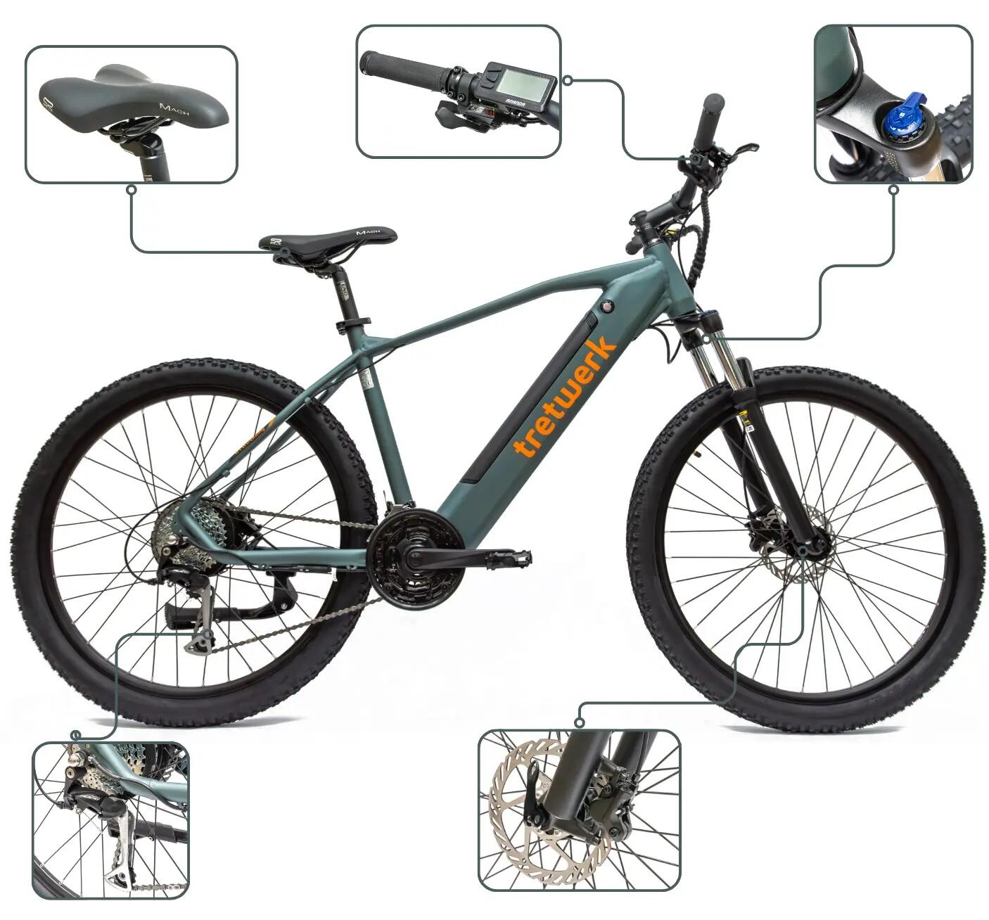 Rower Elektryczny MTB Tretwerk Bolt 7 Koła 27,5" 3/6