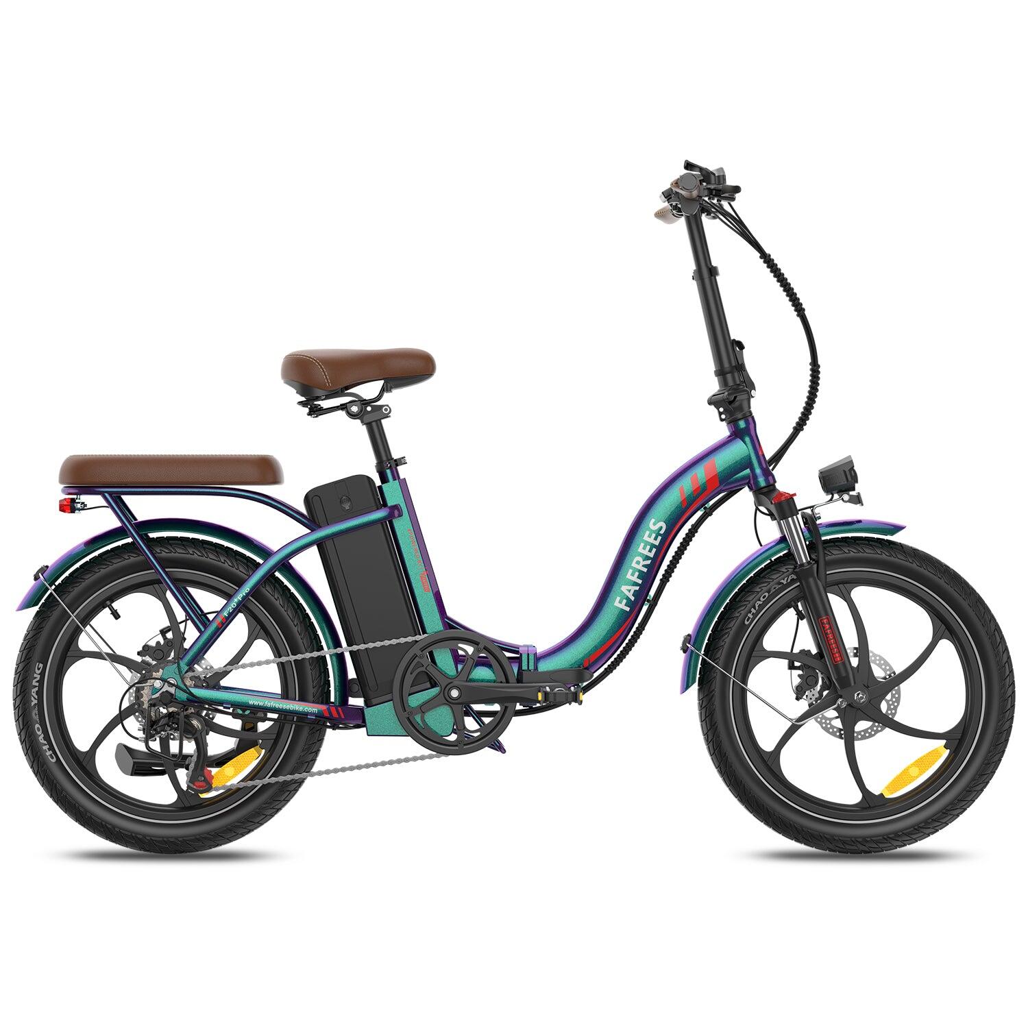 Bicicleta Elétrica FAFREES F20+ Pro 250W 36V25Ah 20" Aurora Verde 5/5